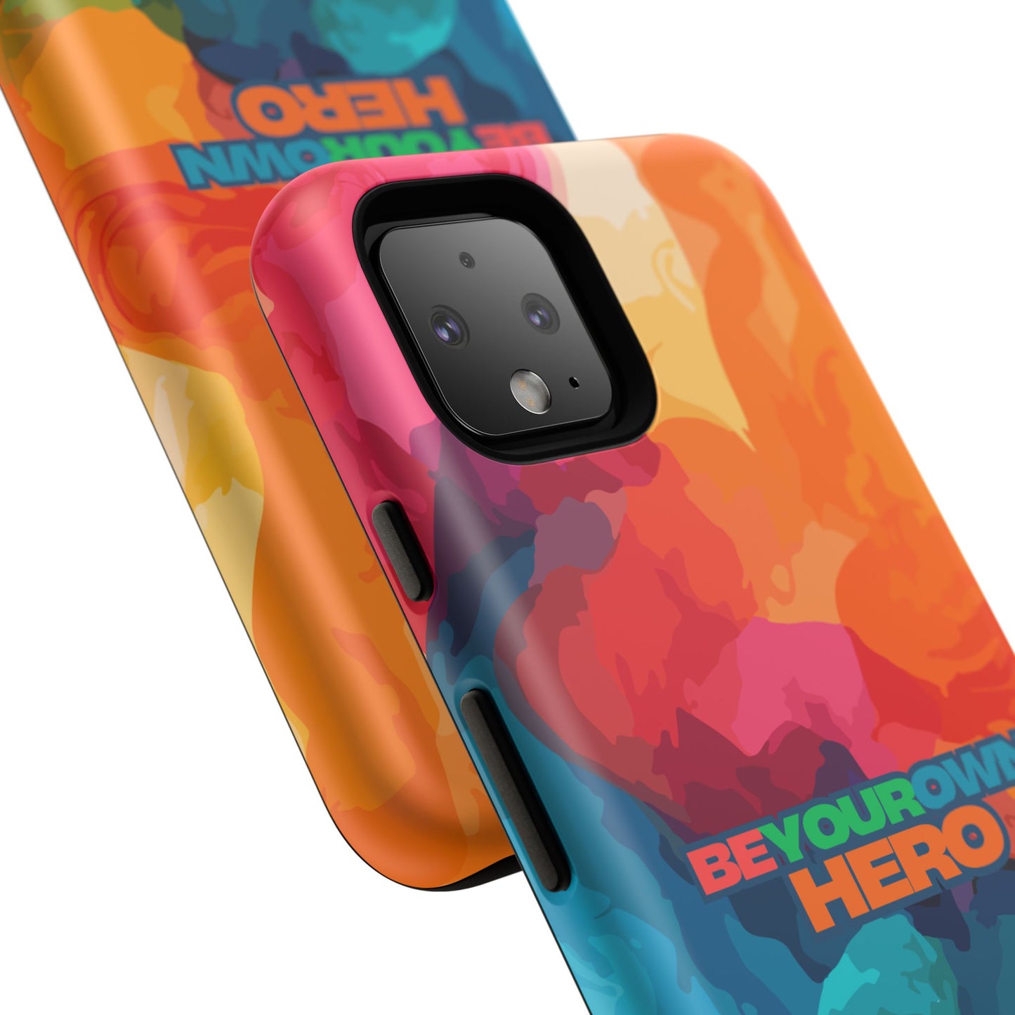 Be Your Own Hero: Tough Case for iPhone, Samsung Galaxy and Google Pixel