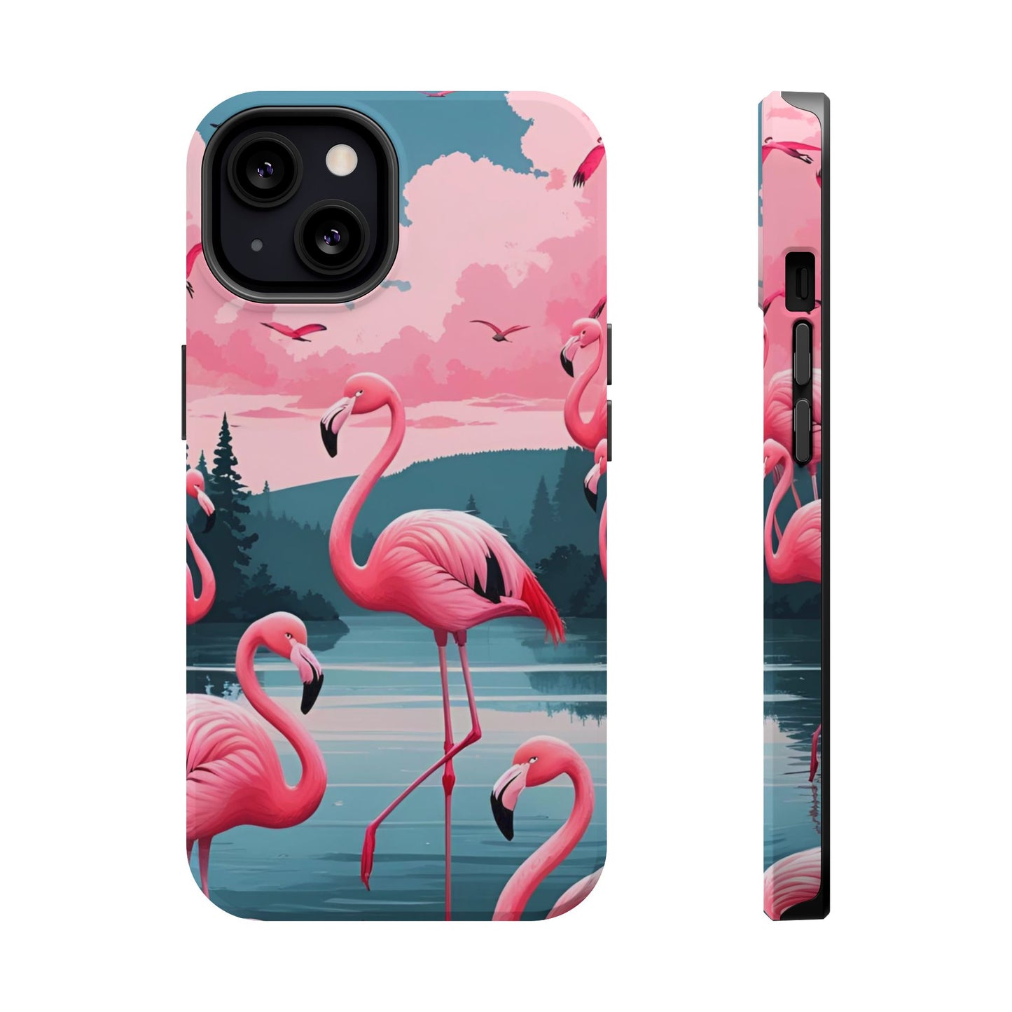 Velvet Skies Flamingo Case MagSafe phone case for Apple iPhone