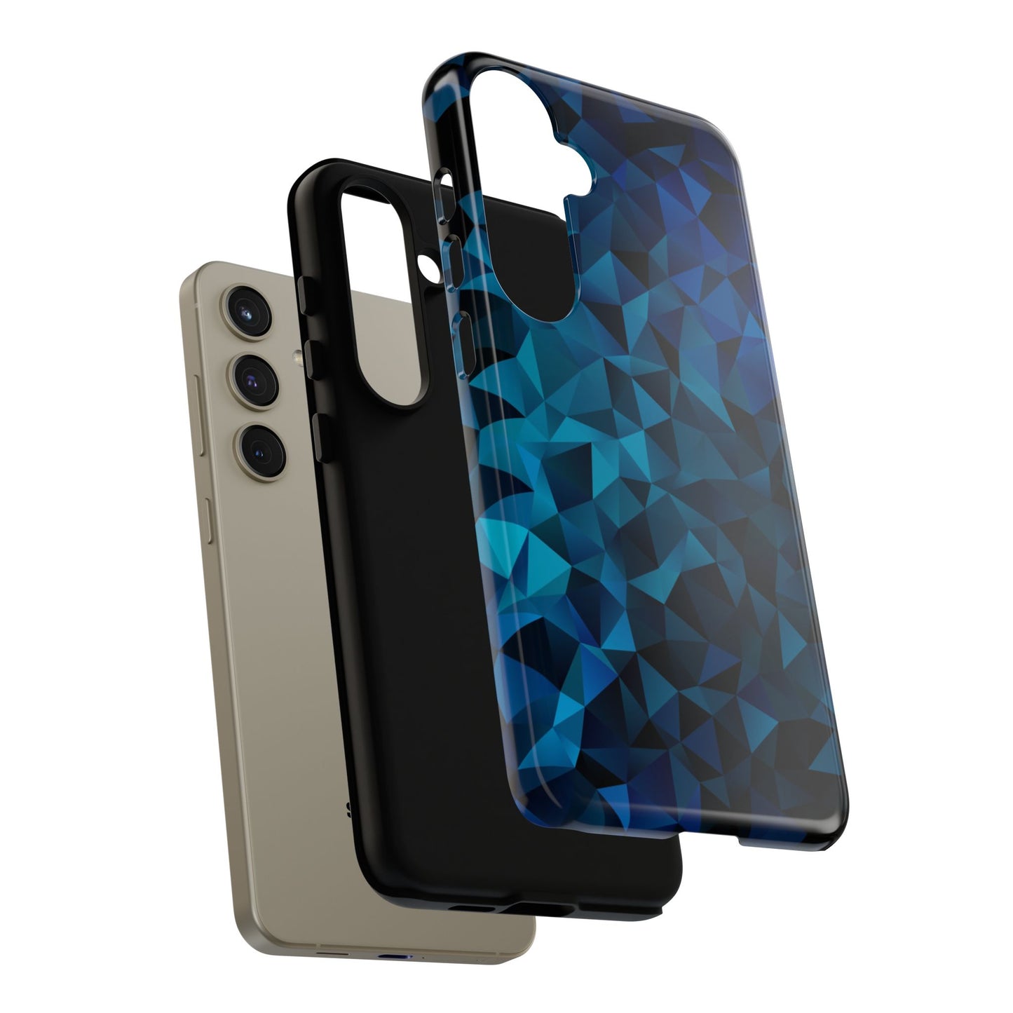 Blue Diamonds: Phone Case with Elegant Prints for iPhone, Samsung Galaxy and Google Pixel devices