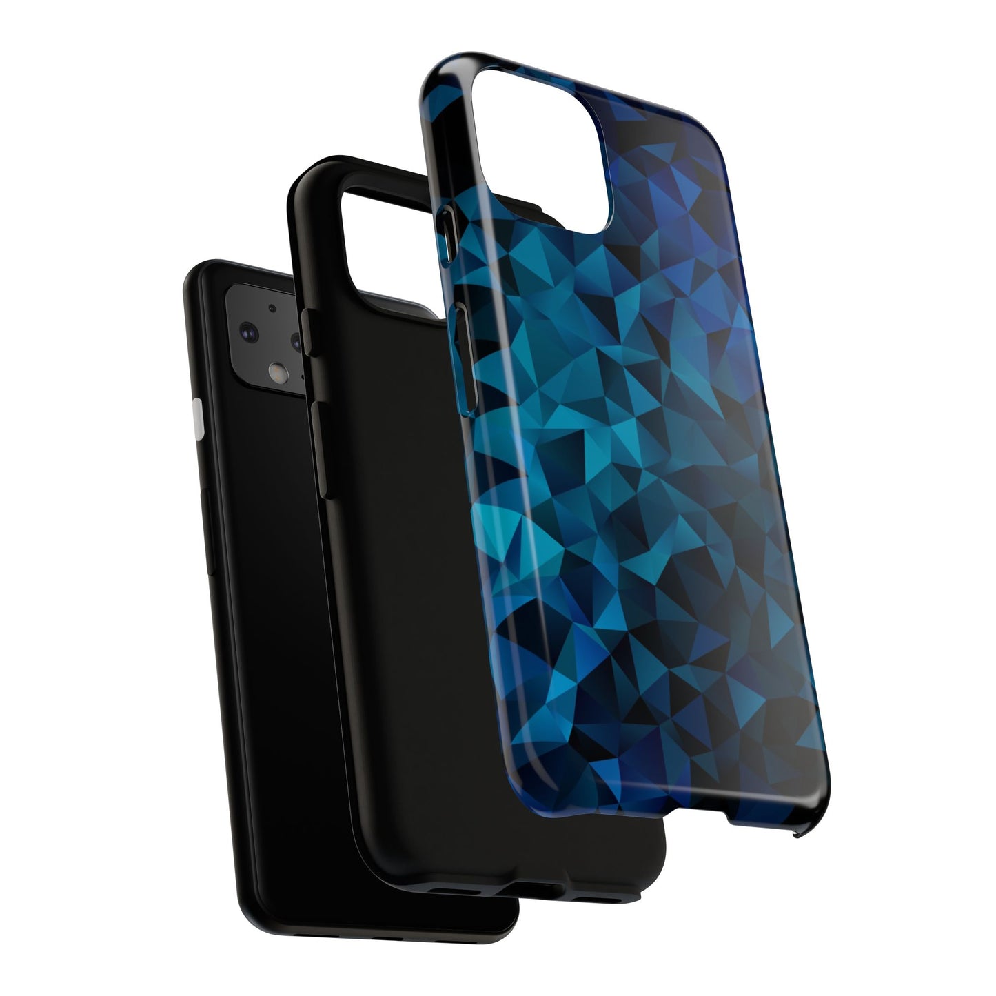 Blue Diamonds: Phone Case with Elegant Prints for iPhone, Samsung Galaxy and Google Pixel devices
