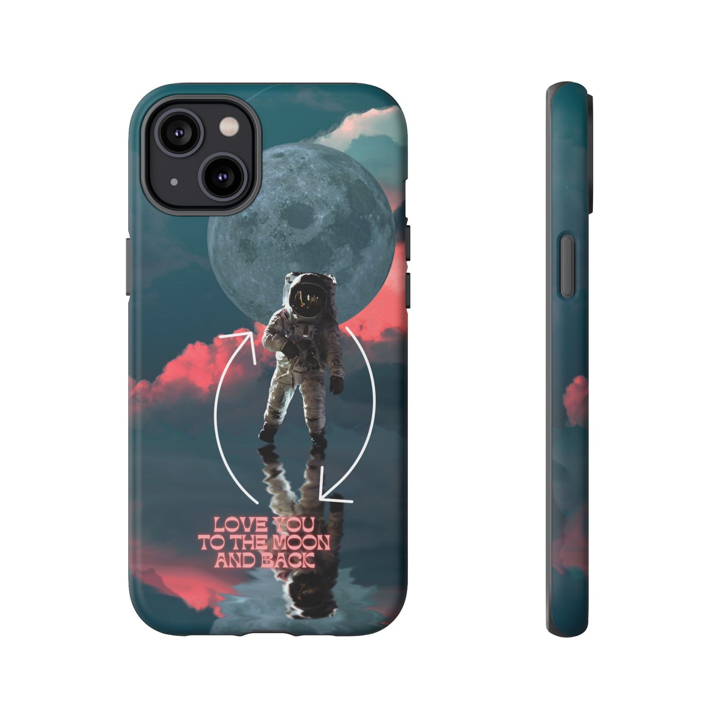 Love You to the Moon and Back: Romance-themed phone case for iPhone, Samsung Galaxy and Google Pixel devices
