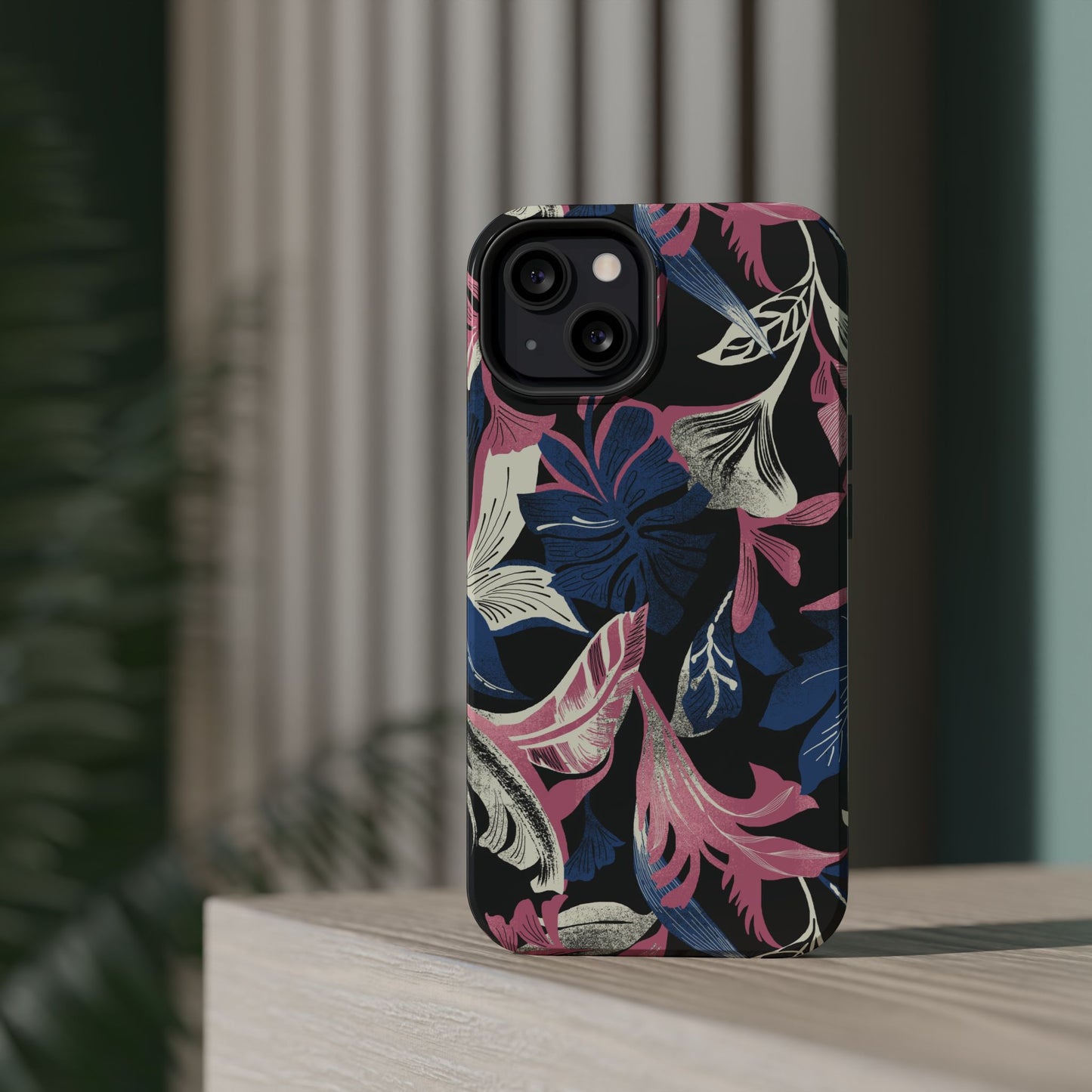 Tropique (MagSafe version): Palm & Fall Fusion Phone Case for iPhone
