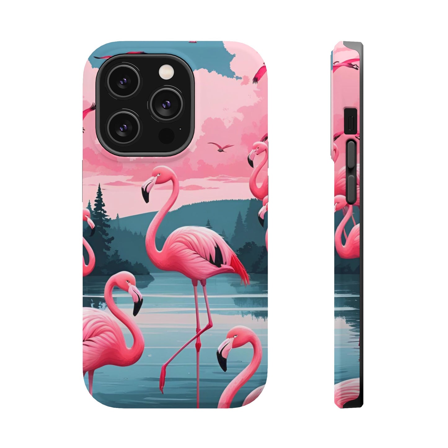 Velvet Skies Flamingo Case MagSafe phone case for Apple iPhone