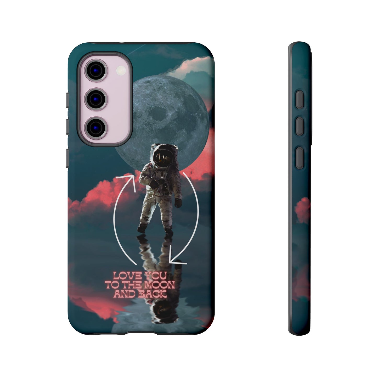 Love You to the Moon and Back: Romance-themed phone case for iPhone, Samsung Galaxy and Google Pixel devices