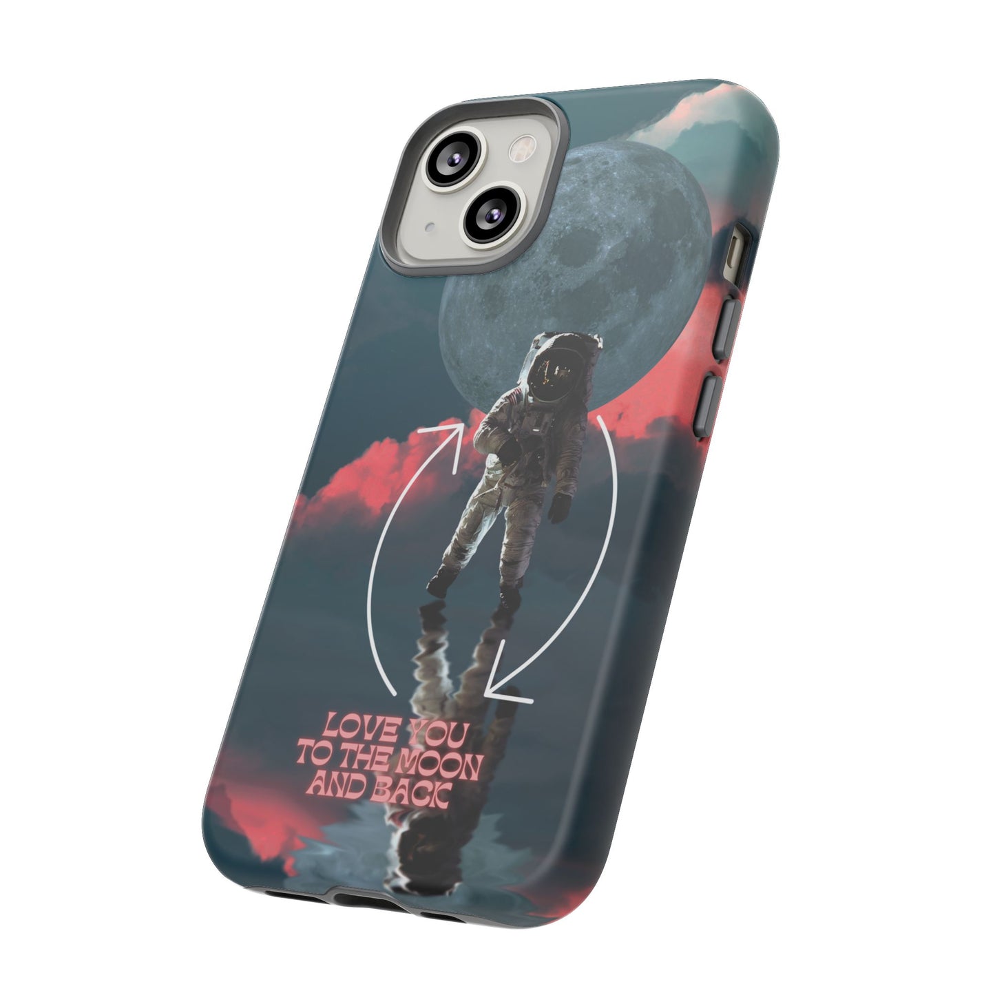 Love You to the Moon and Back: Romance-themed phone case for iPhone, Samsung Galaxy and Google Pixel devices