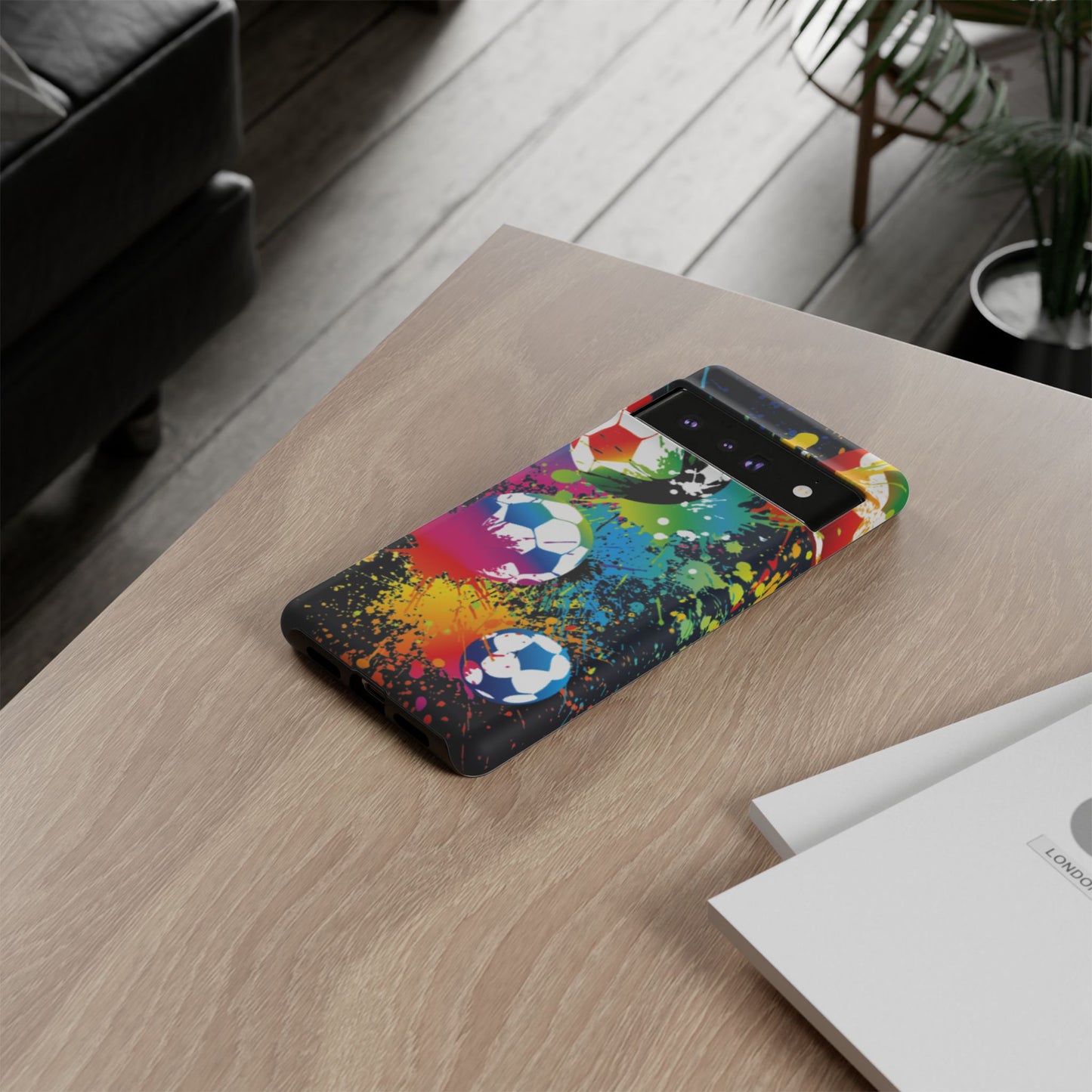 Footballer's Phone Case: Vibrant Case for iPhone, Samsung Galaxy and Google Pixel devices