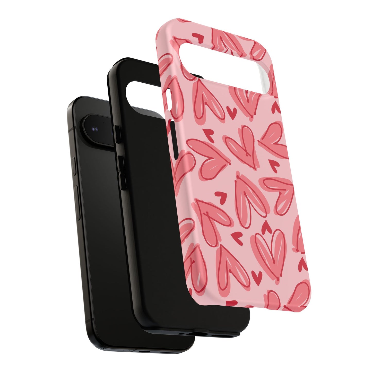 Hearts: Tough Case for iPhone, Samsung Galaxy and Google Pixel devices