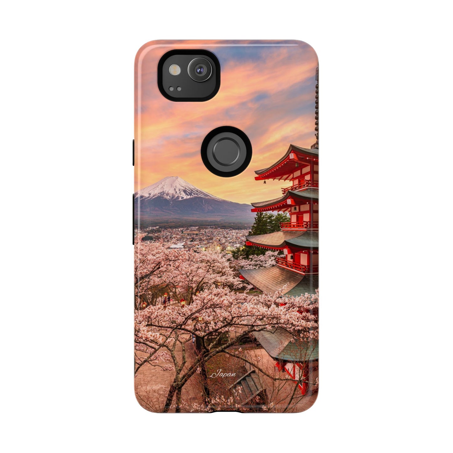 Cherry Blossoms Mt. Fuji phone case for iPhone, Galaxy and Pixel devices