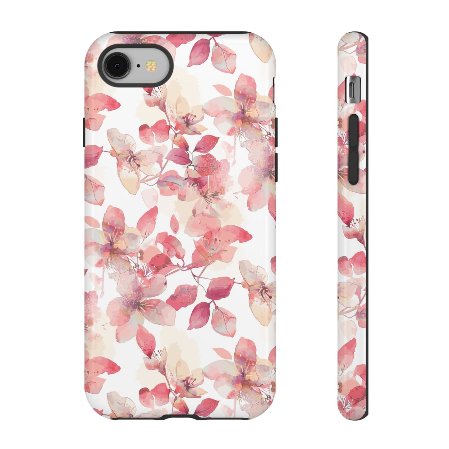 Watercolor Flowers: Tough Case for iPhone, Samsung Galaxy and Google Pixel devices