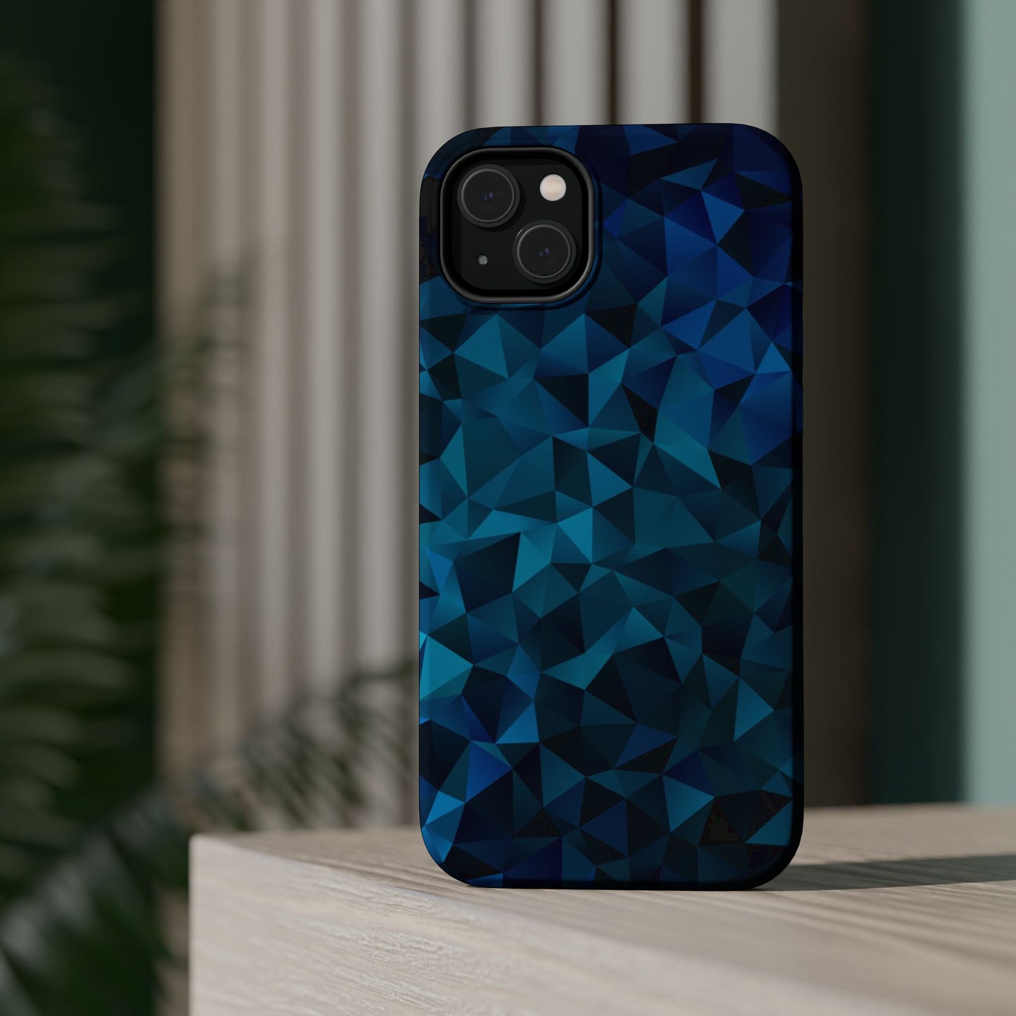 Blue Diamonds (MagSafe version): Elegant phone case for iPhone