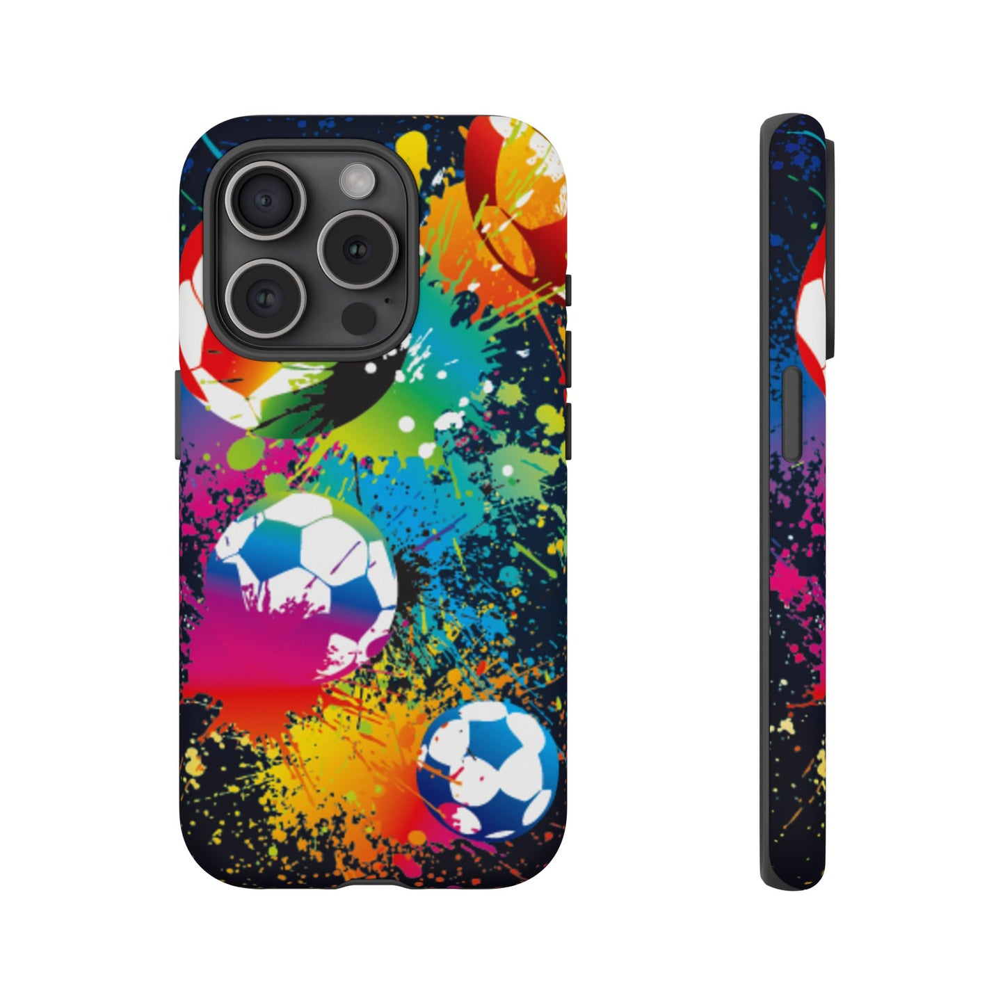 Footballer's Phone Case: Vibrant Case for iPhone, Samsung Galaxy and Google Pixel devices