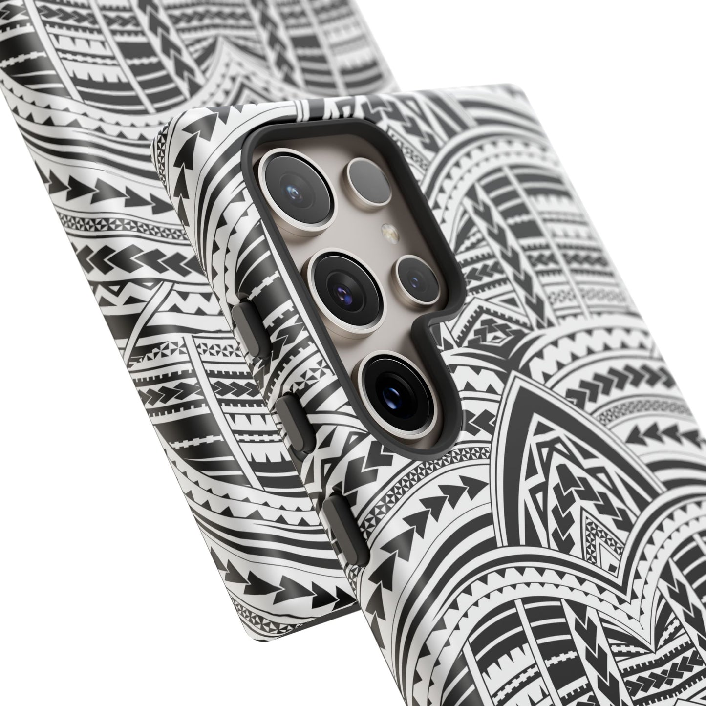 Tatoeage: telefoonhoesje met tribalpatroon voor iPhone, Samsung Galaxy en Google Pixel