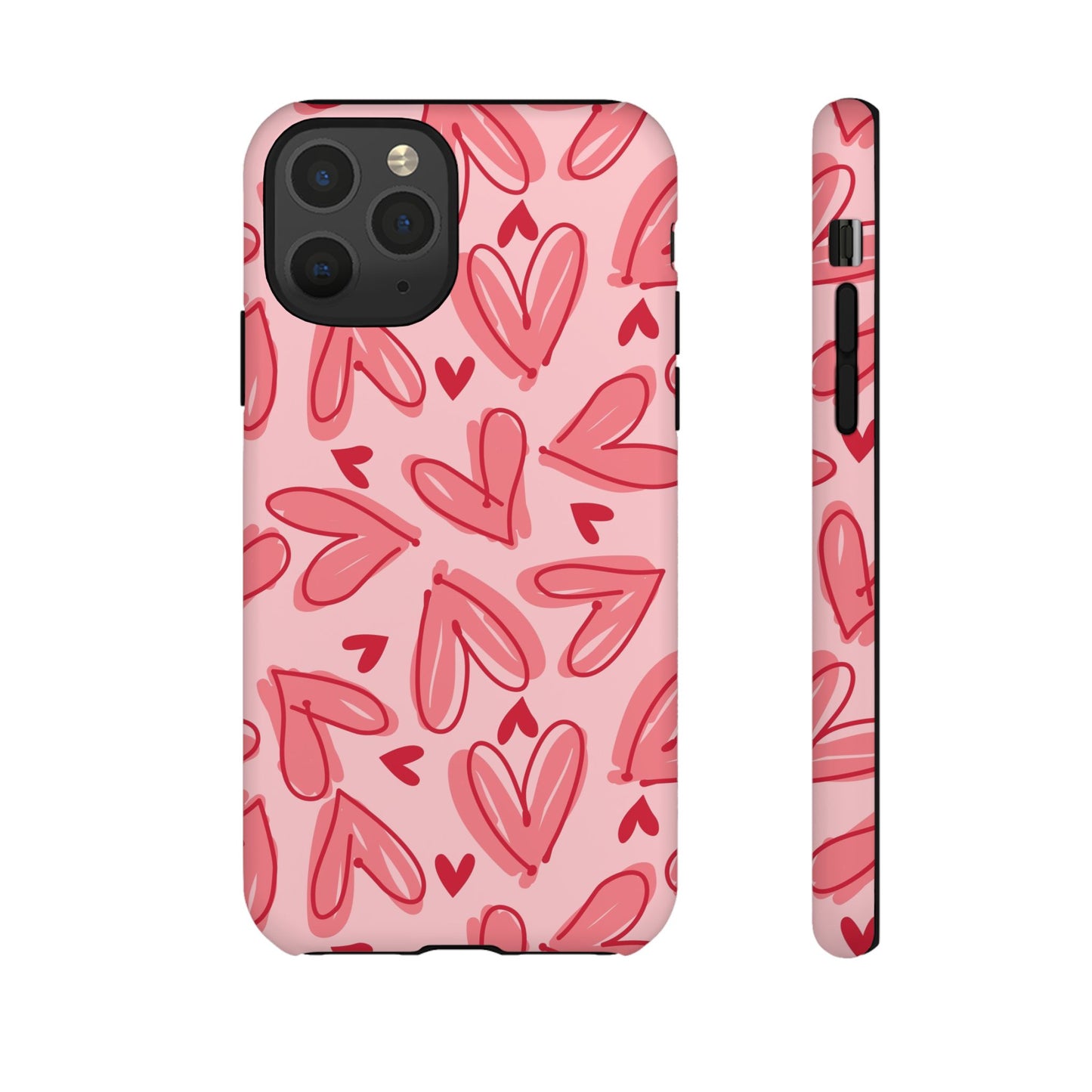 Hearts: Tough Case for iPhone, Samsung Galaxy and Google Pixel devices