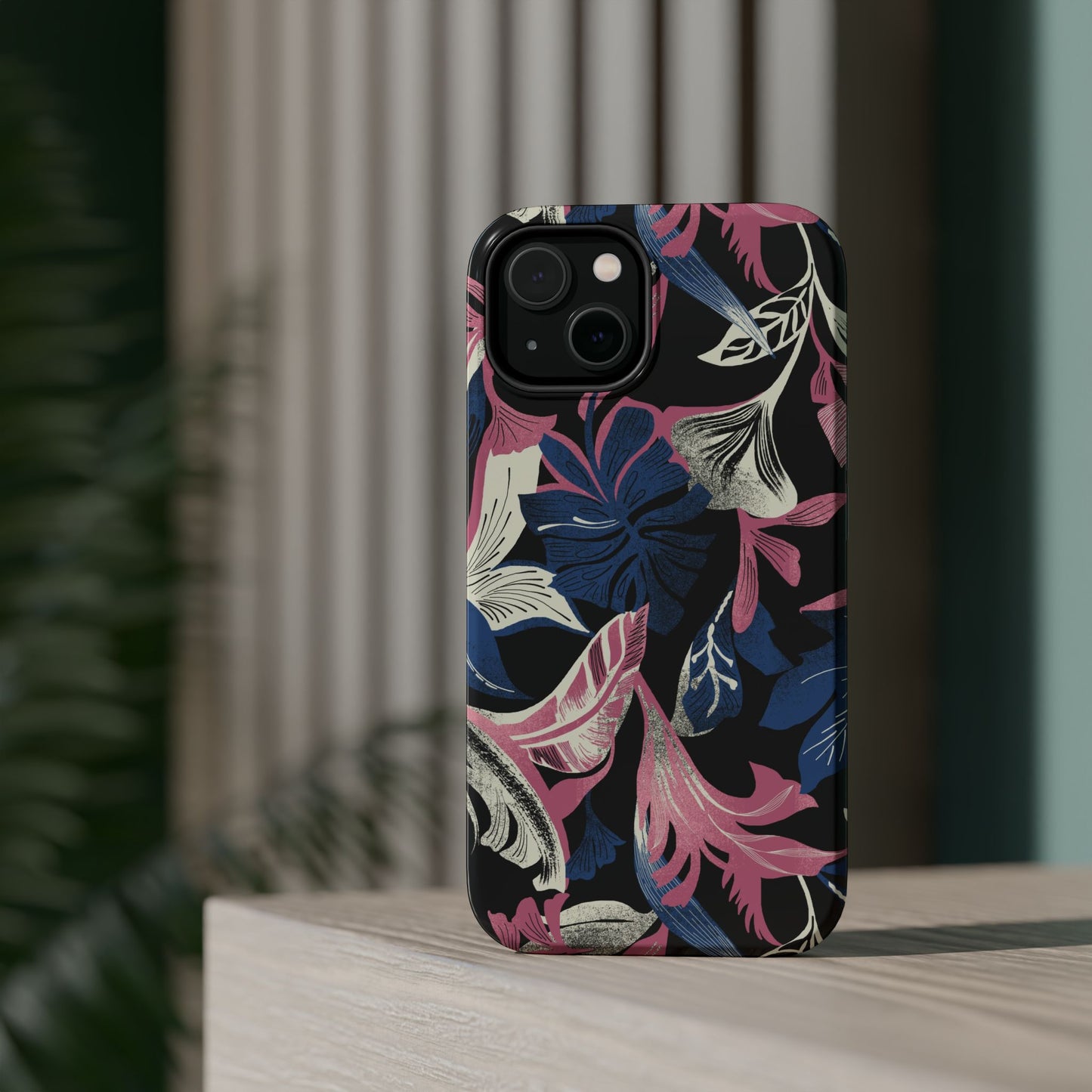 Tropique (MagSafe version): Palm & Fall Fusion Phone Case for iPhone