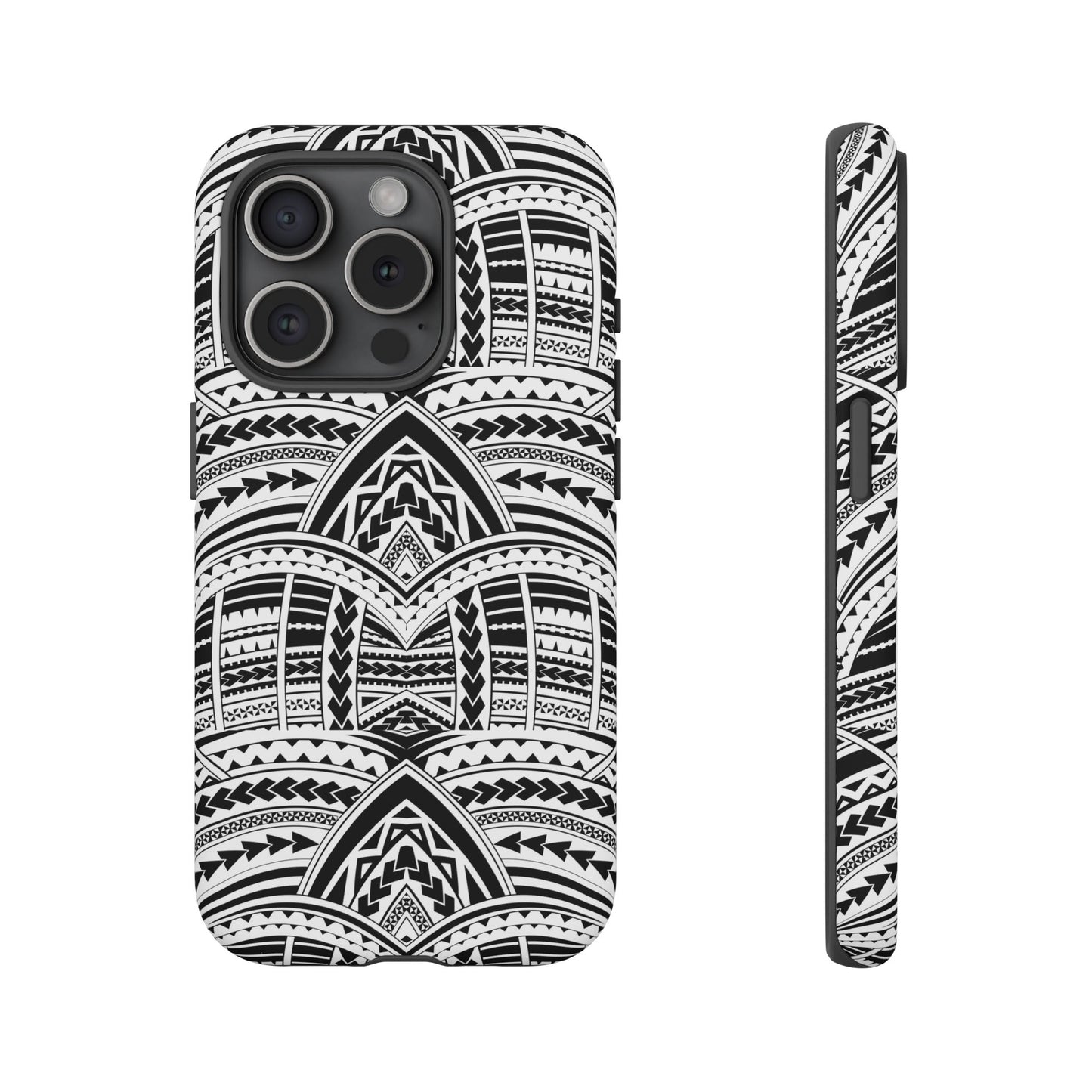 Tatoeage: telefoonhoesje met tribalpatroon voor iPhone, Samsung Galaxy en Google Pixel