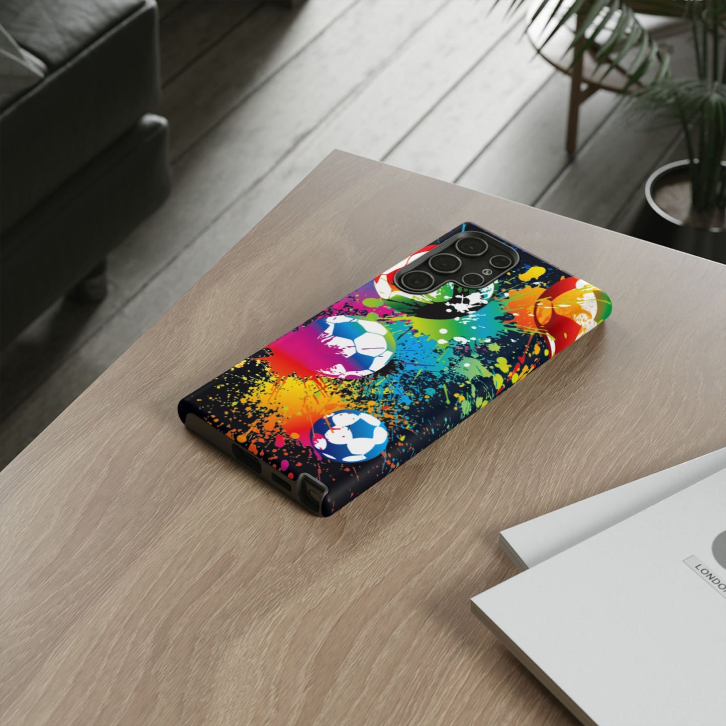 Footballer's Phone Case: Vibrant Case for iPhone, Samsung Galaxy and Google Pixel devices