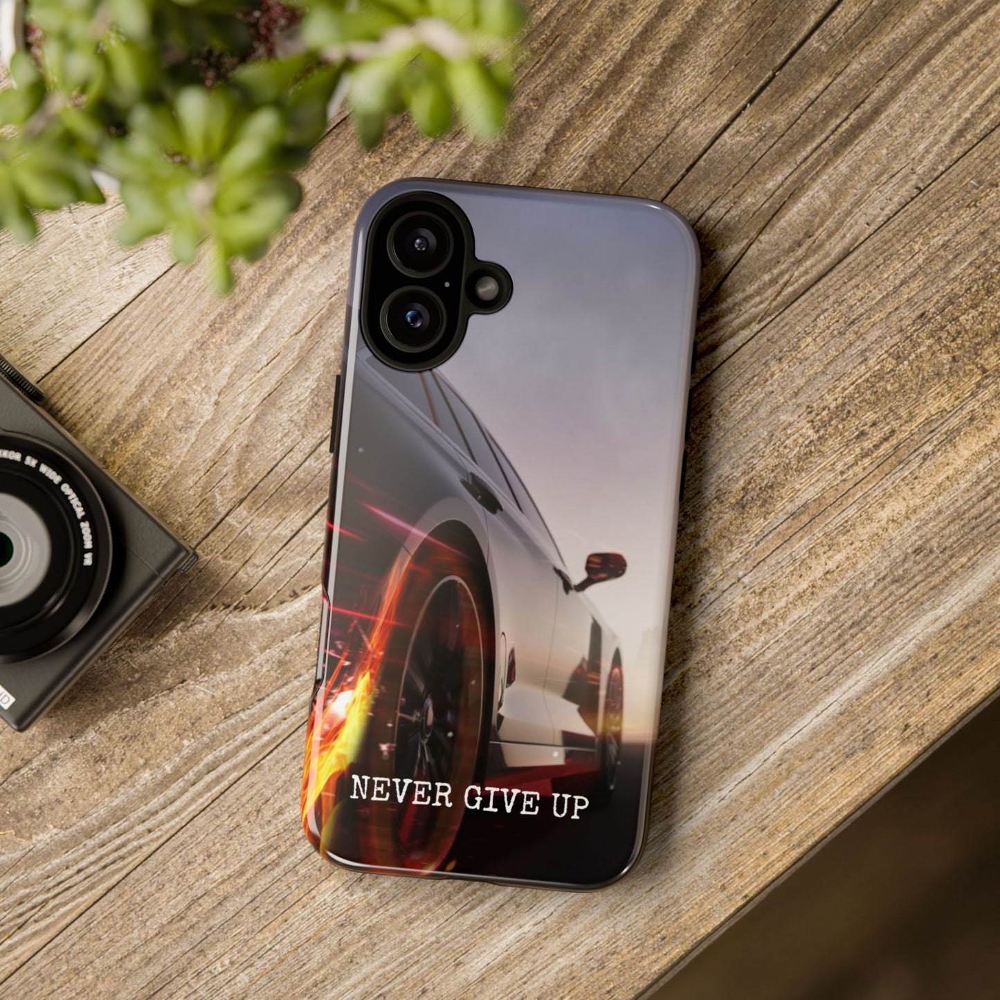 Never Give Up v2: Tough Case for iPhone, Samsung Galaxy and Google Pixel