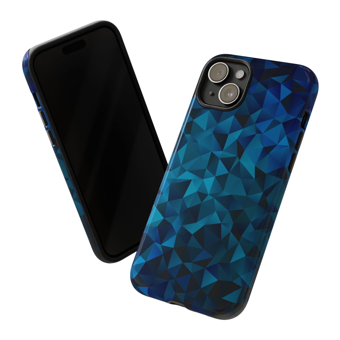 Blue Diamonds: Phone Case with Elegant Prints for iPhone, Samsung Galaxy and Google Pixel devices