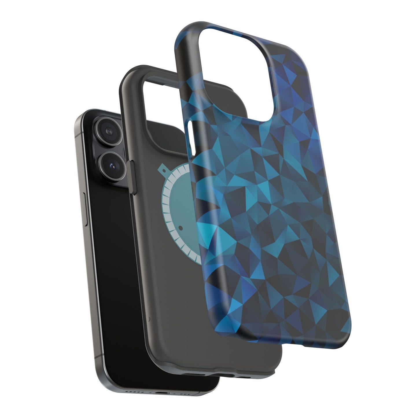 Blue Diamonds (MagSafe version): Elegant phone case for iPhone