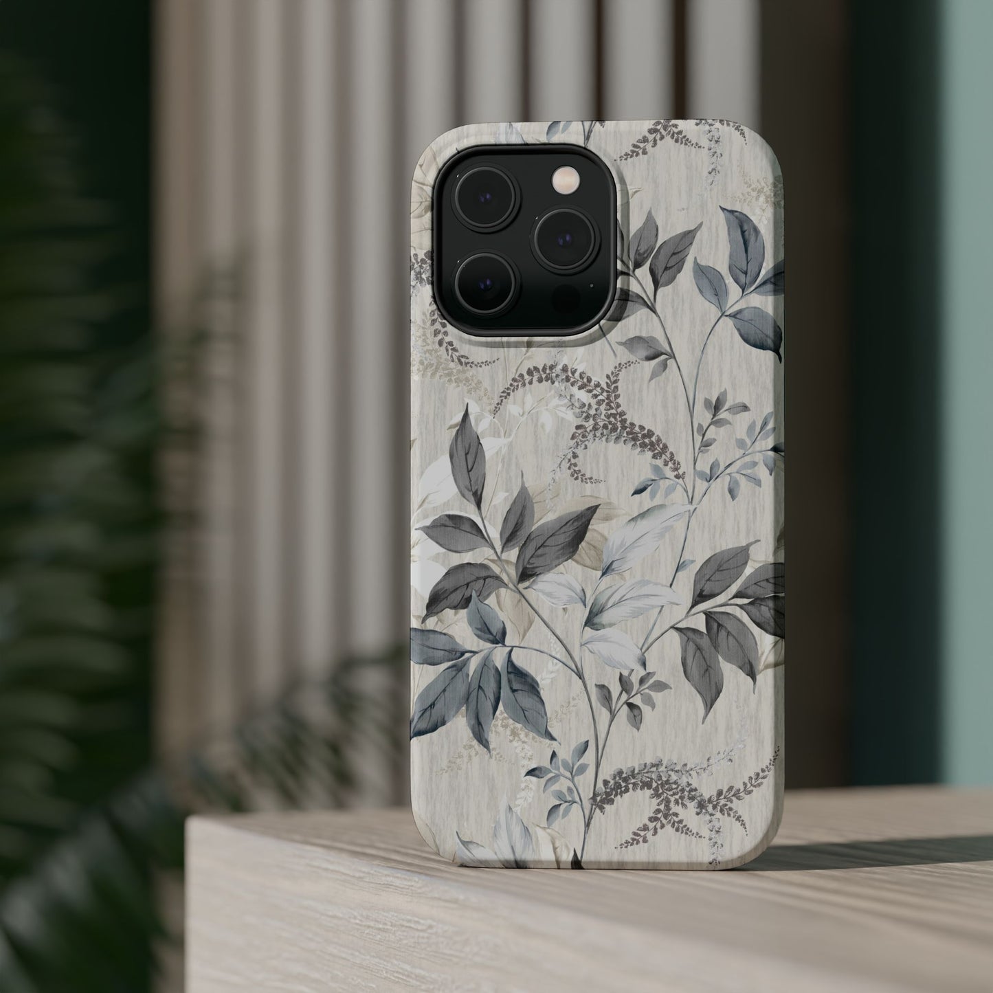 Luxury Leaves (MagSafe version): Artistic case for iPhone, Samsung Galaxy and Google Pixel