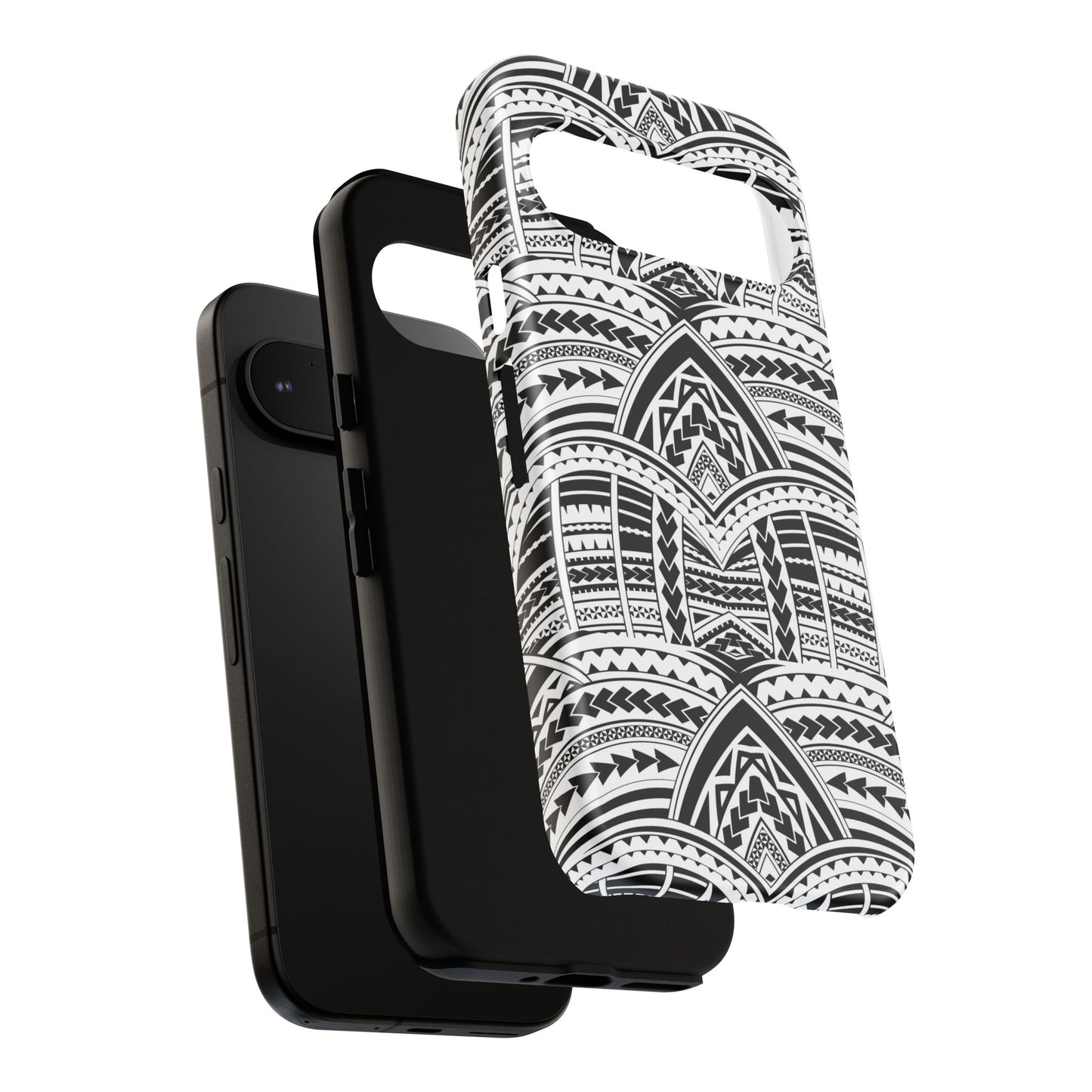 Tatoeage: telefoonhoesje met tribalpatroon voor iPhone, Samsung Galaxy en Google Pixel
