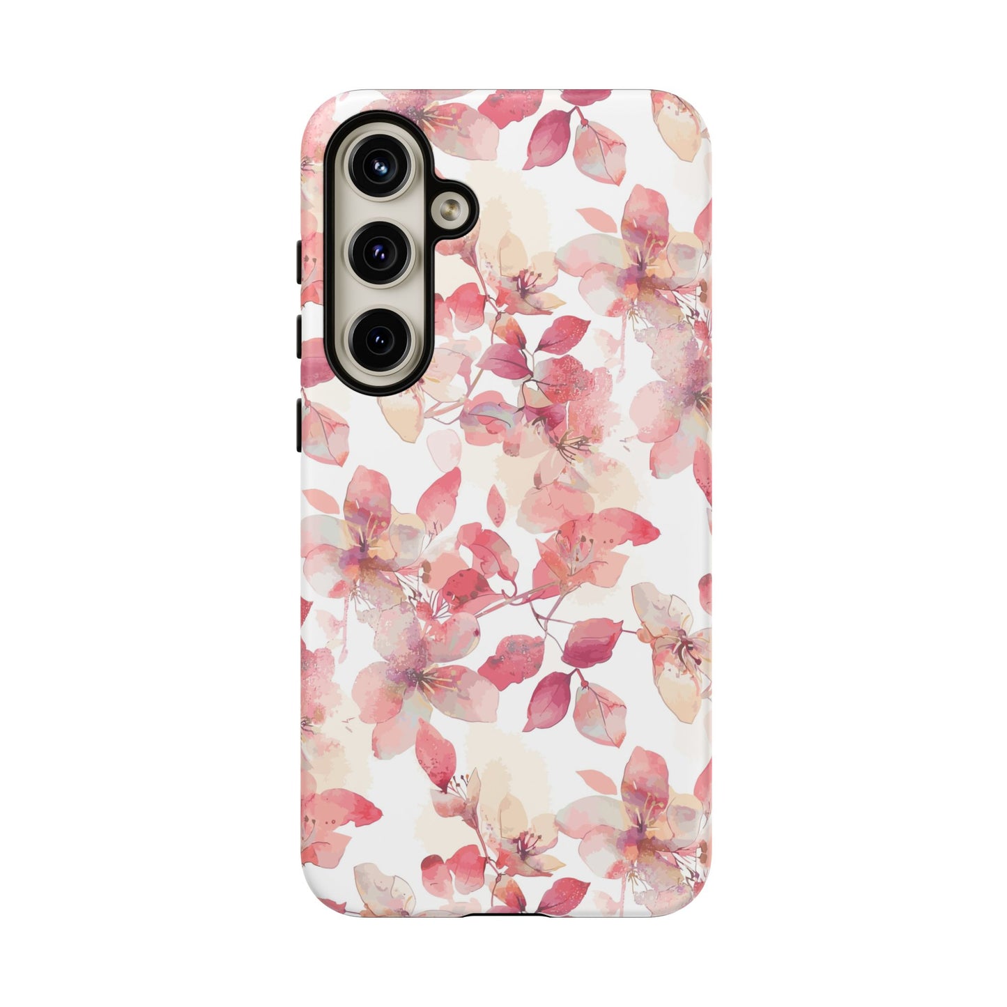 Watercolor Flowers: Tough Case for iPhone, Samsung Galaxy and Google Pixel devices