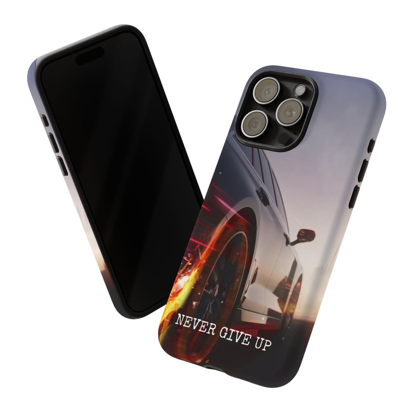 Never Give Up v2: Tough Case for iPhone, Samsung Galaxy and Google Pixel