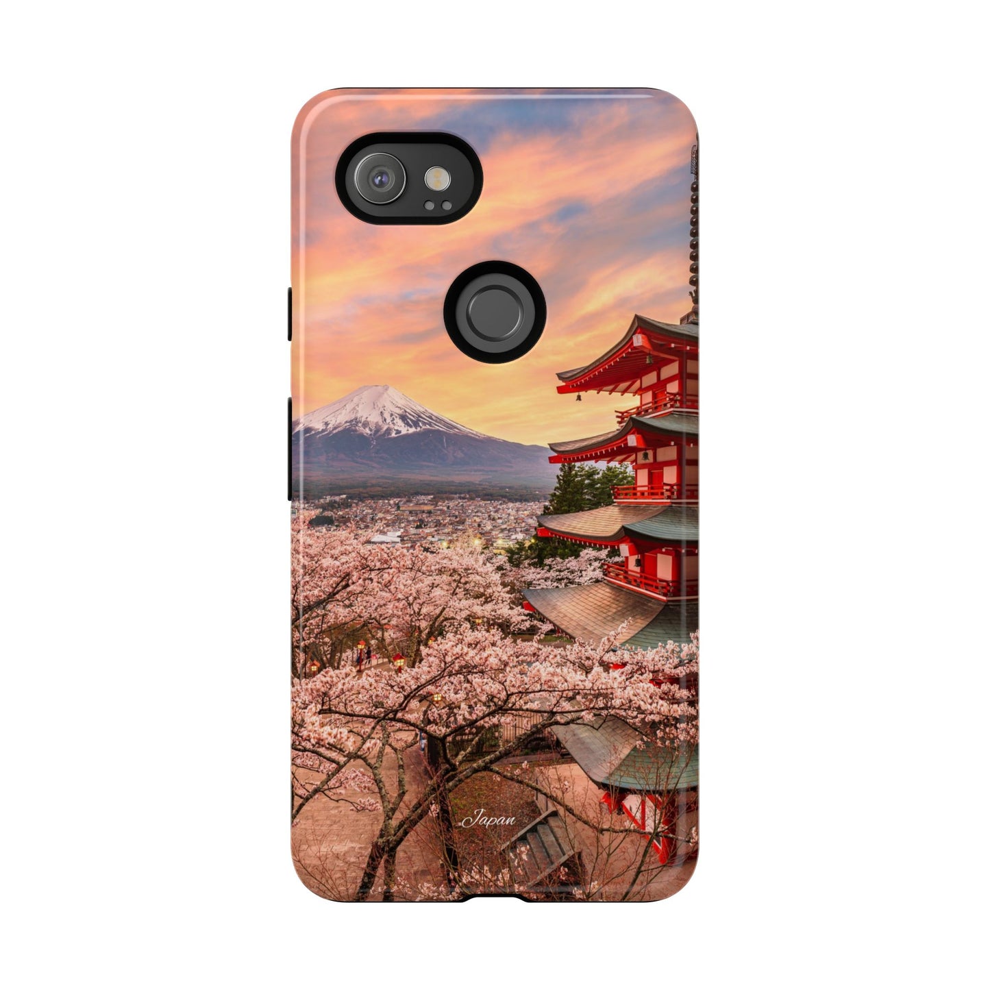 Cherry Blossoms Mt. Fuji phone case for iPhone, Galaxy and Pixel devices