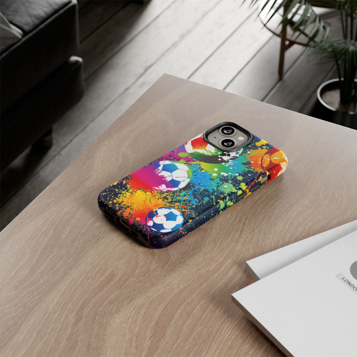 Footballer's Phone Case: Vibrant Case for iPhone, Samsung Galaxy and Google Pixel devices