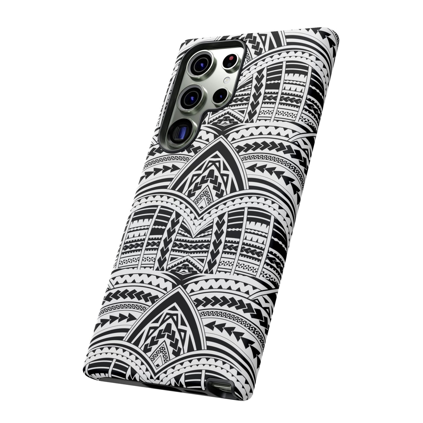 Tatoeage: telefoonhoesje met tribalpatroon voor iPhone, Samsung Galaxy en Google Pixel
