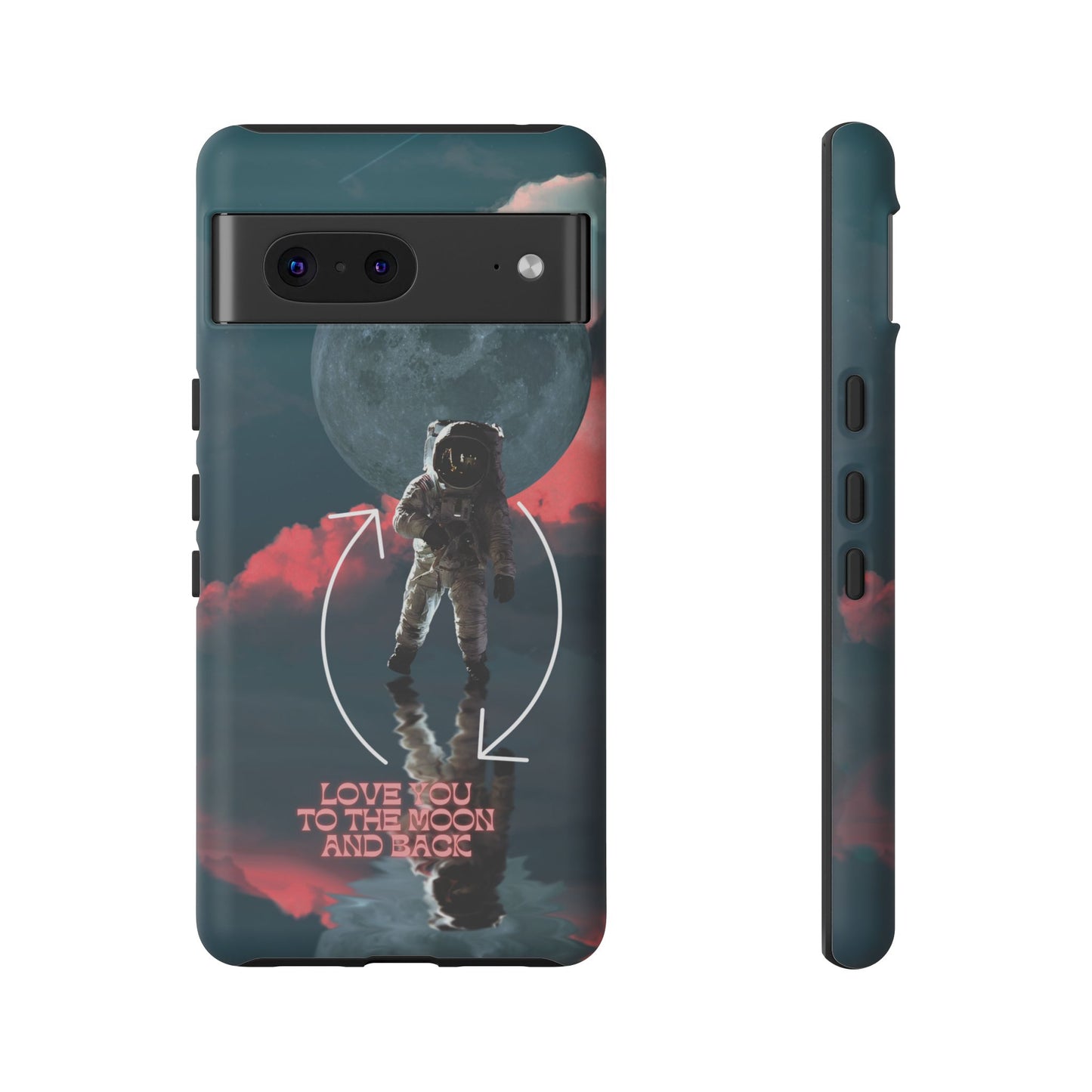 Love You to the Moon and Back: Romance-themed phone case for iPhone, Samsung Galaxy and Google Pixel devices