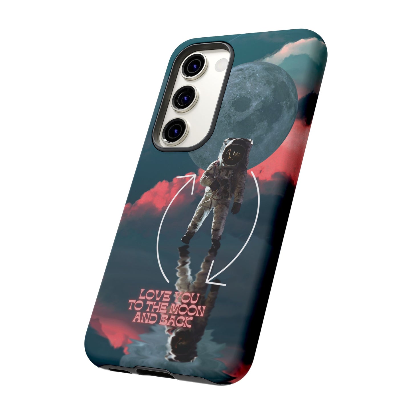 Love You to the Moon and Back: Romance-themed phone case for iPhone, Samsung Galaxy and Google Pixel devices