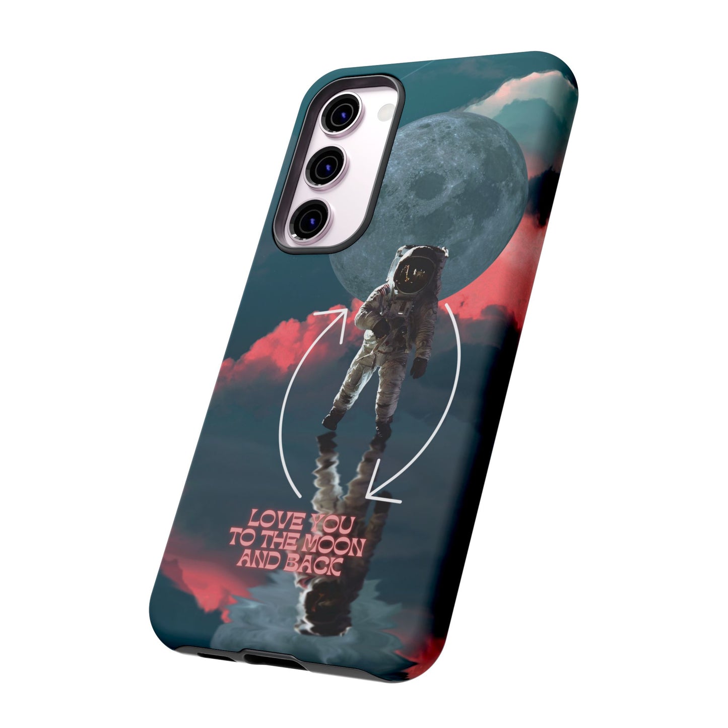 Love You to the Moon and Back: Romance-themed phone case for iPhone, Samsung Galaxy and Google Pixel devices