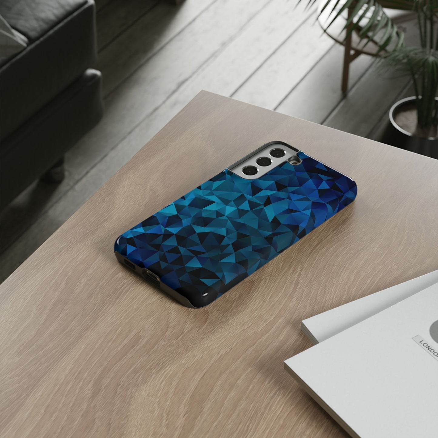 Blue Diamonds: Phone Case with Elegant Prints for iPhone, Samsung Galaxy and Google Pixel devices