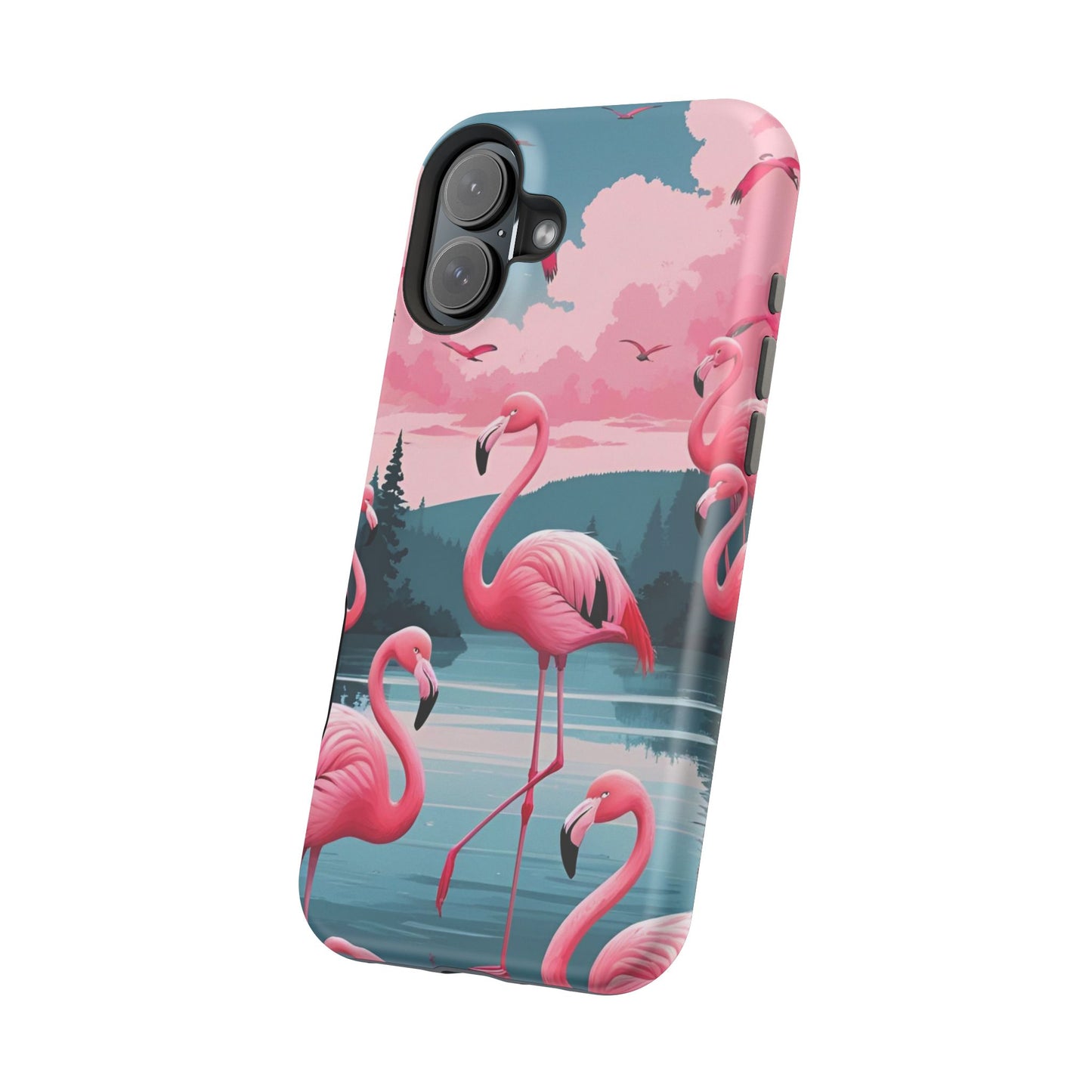 Velvet Skies Flamingo Case MagSafe phone case for Apple iPhone