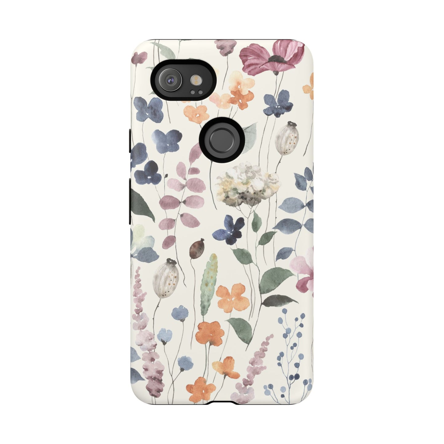 Floral prints phone case for iPhone, Samsung Galaxy and Pixel devices