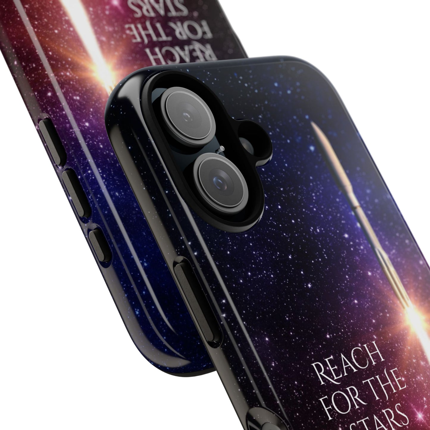 Reach for the stars: rocket illustrated phone case for iPhone, Samsung Galaxy and Pixel devices