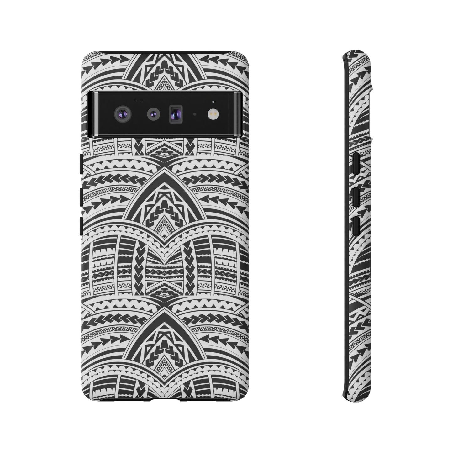 Tatoeage: telefoonhoesje met tribalpatroon voor iPhone, Samsung Galaxy en Google Pixel