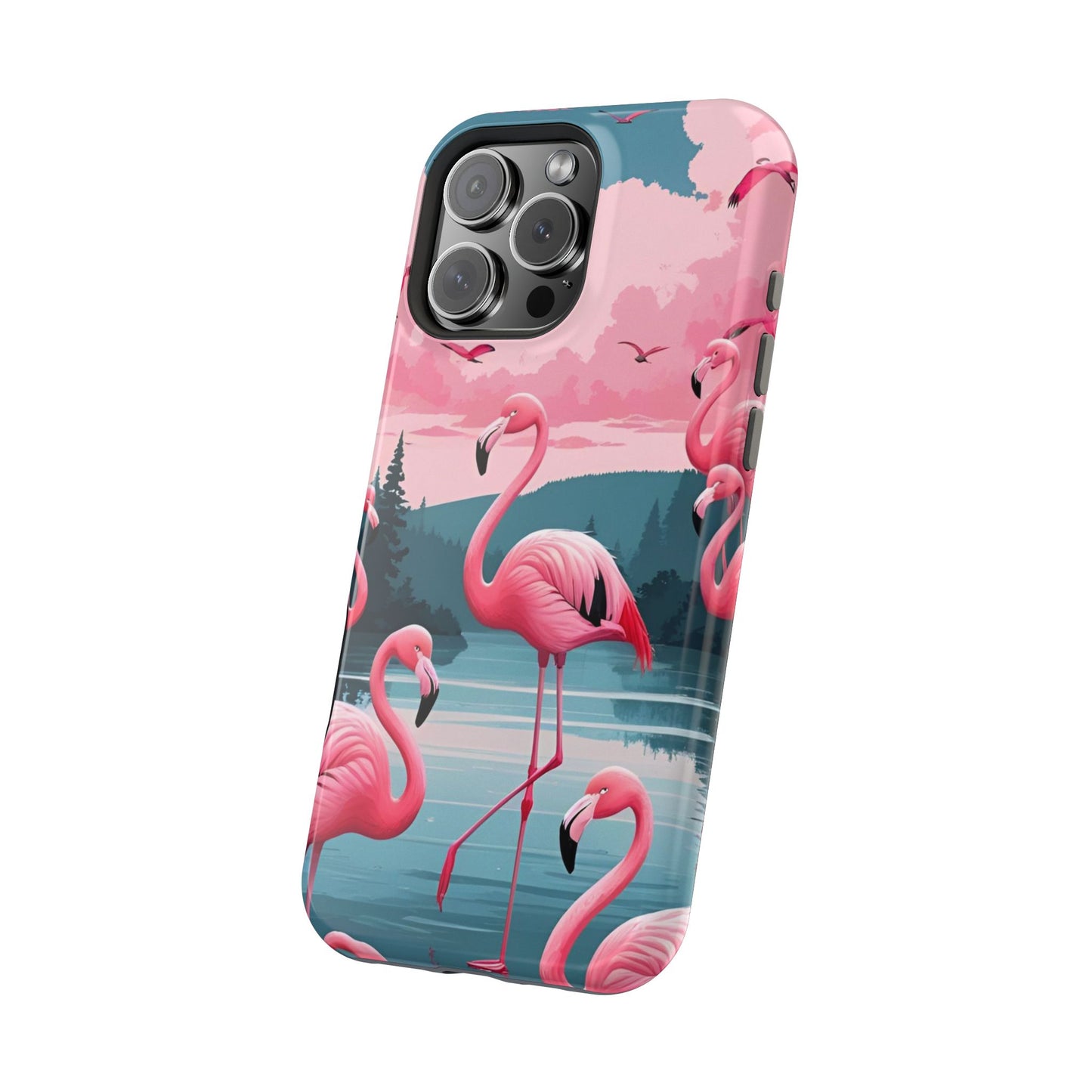 Velvet Skies Flamingo Case MagSafe phone case for Apple iPhone