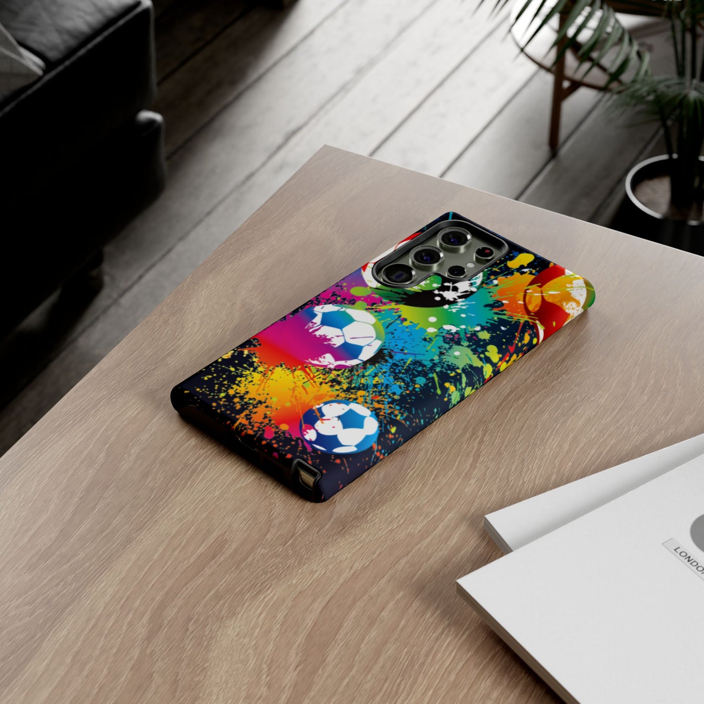 Footballer's Phone Case: Vibrant Case for iPhone, Samsung Galaxy and Google Pixel devices