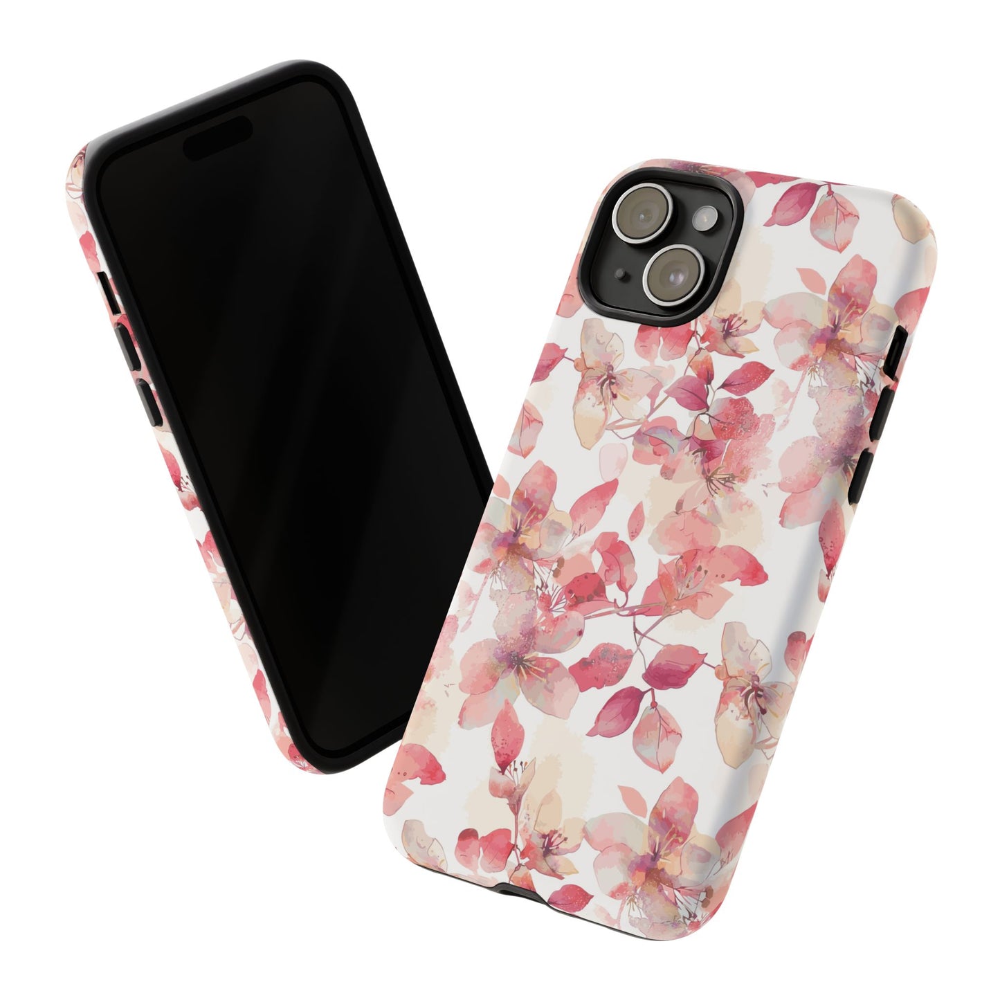 Watercolor Flowers: Tough Case for iPhone, Samsung Galaxy and Google Pixel devices
