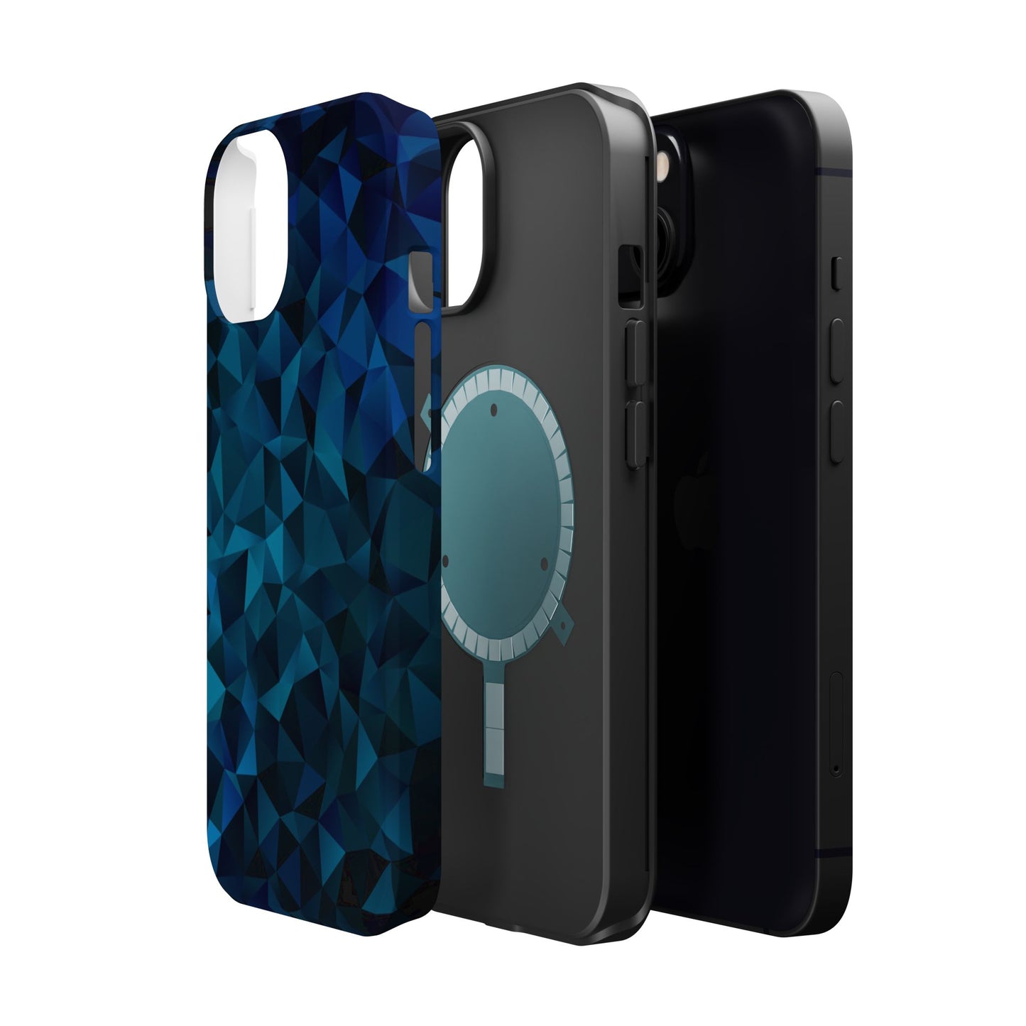 Blue Diamonds (MagSafe version): Elegant phone case for iPhone