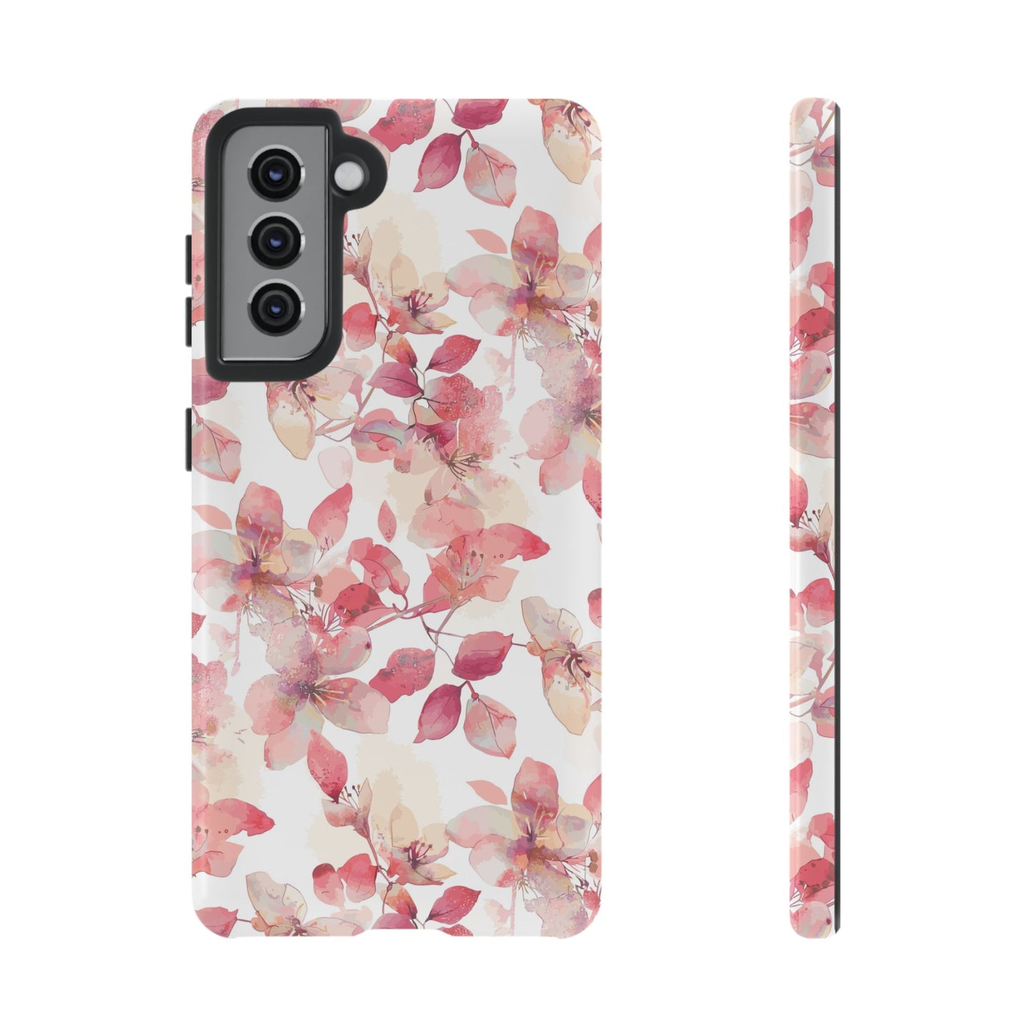 Watercolor Flowers: Tough Case for iPhone, Samsung Galaxy and Google Pixel devices