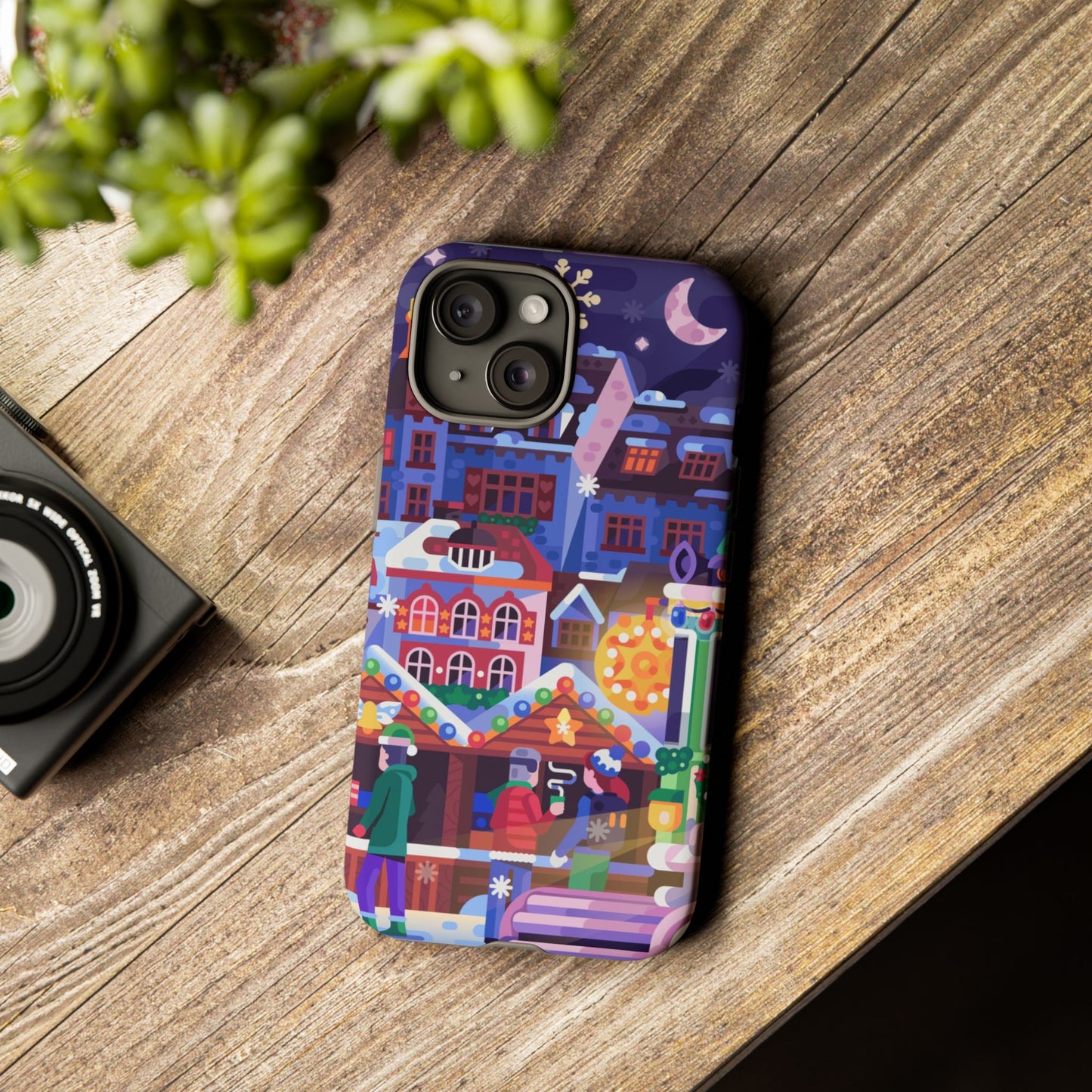 Christmas fair in Old Town: Holiday-Themed case for iPhone, Samsung Galaxy and Google Pixel