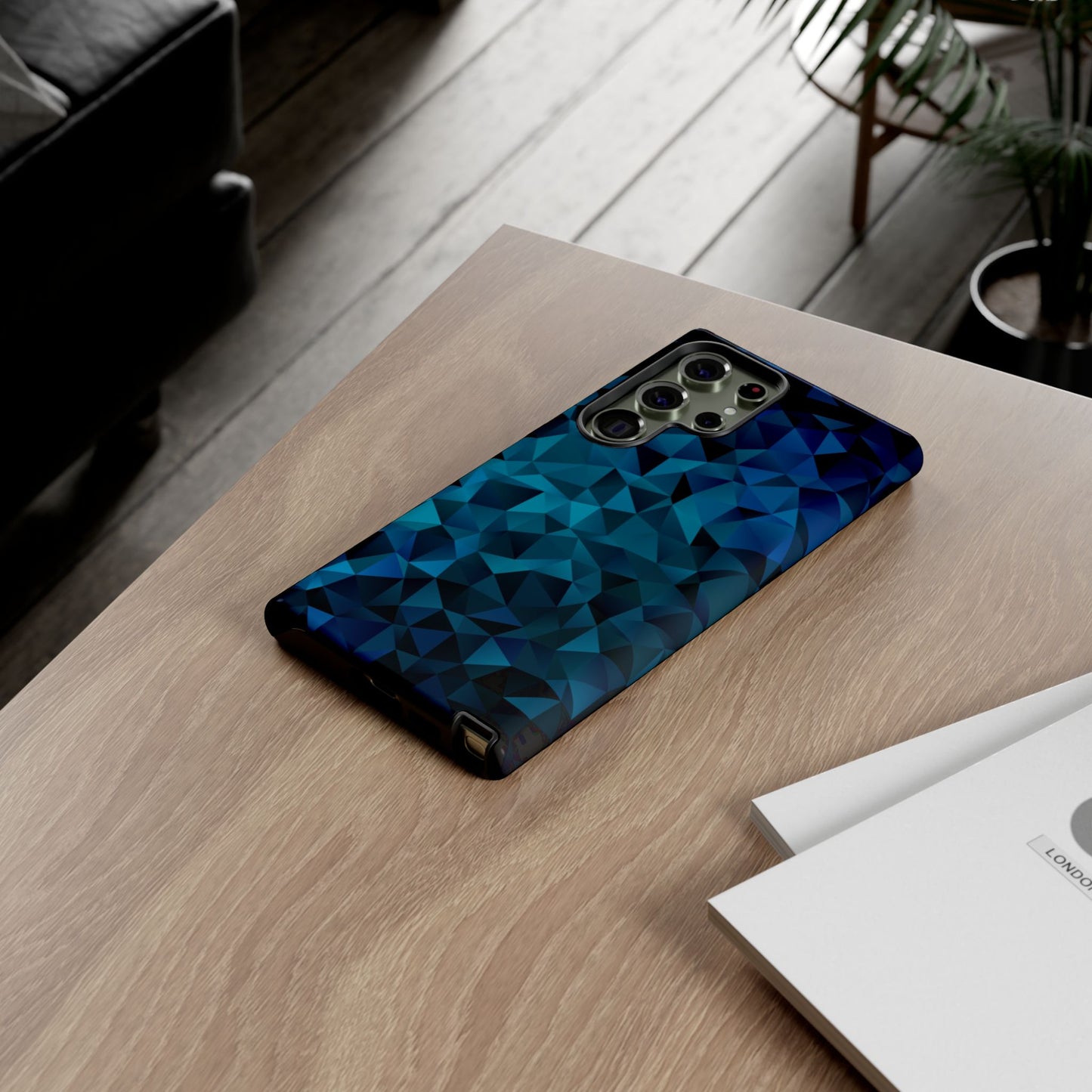 Blue Diamonds: Phone Case with Elegant Prints for iPhone, Samsung Galaxy and Google Pixel devices