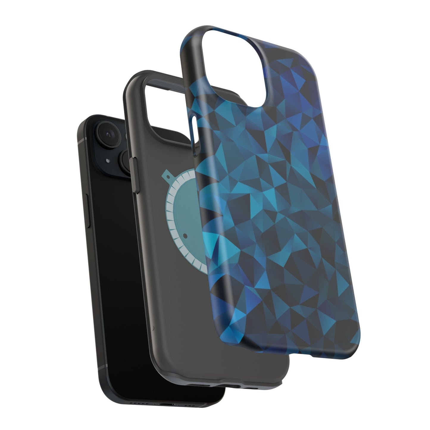 Blue Diamonds (MagSafe version): Elegant phone case for iPhone