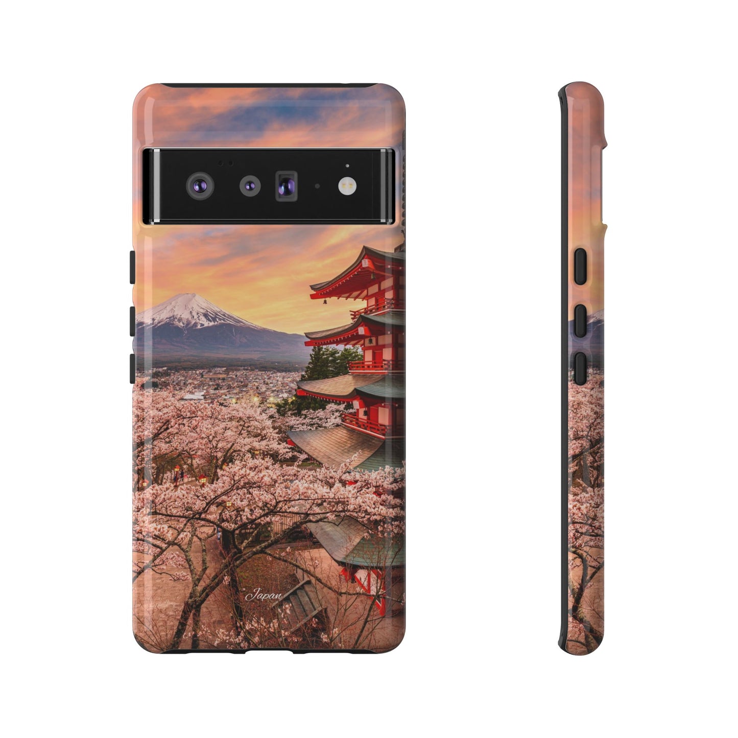 Cherry Blossoms Mt. Fuji phone case for iPhone, Galaxy and Pixel devices