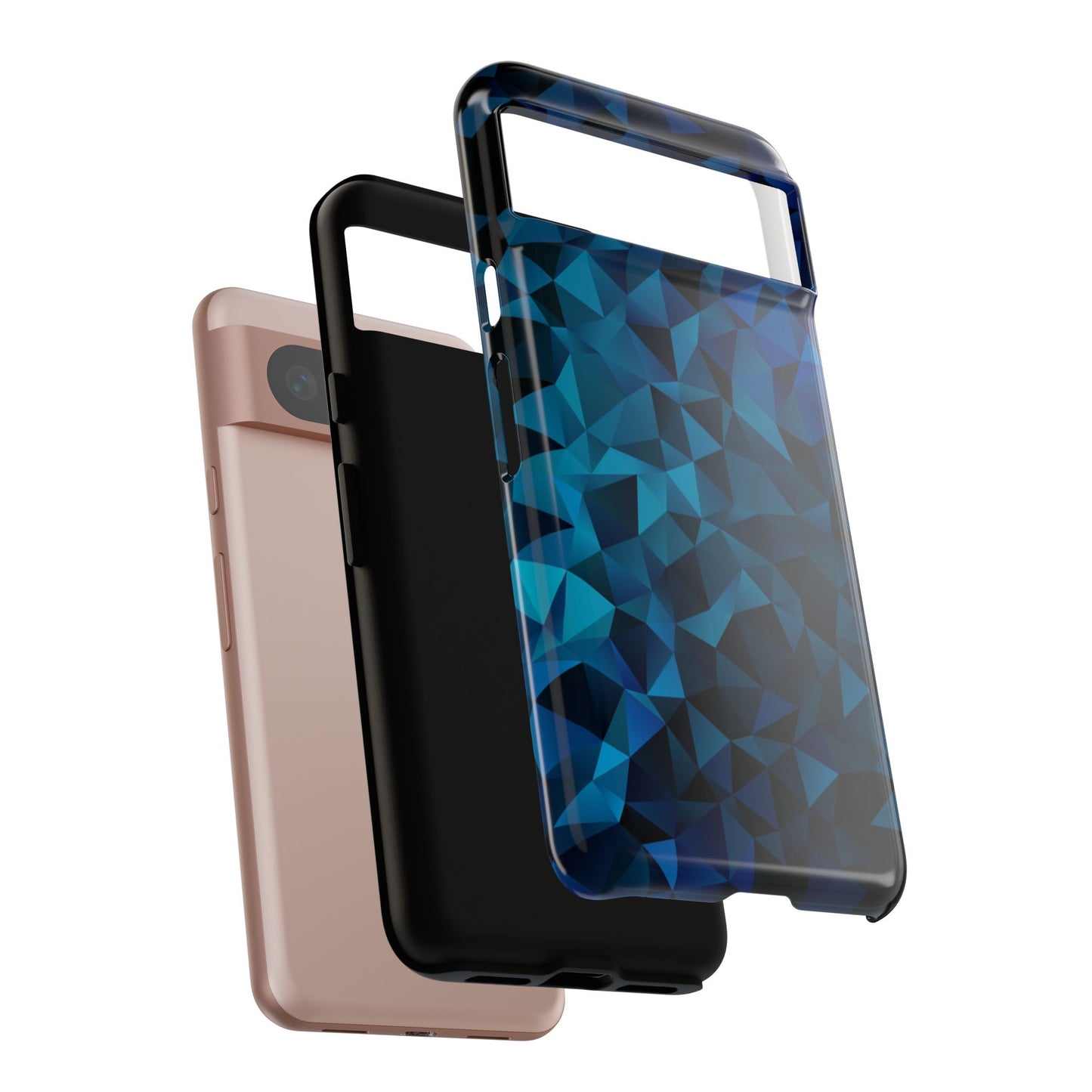 Blue Diamonds: Phone Case with Elegant Prints for iPhone, Samsung Galaxy and Google Pixel devices