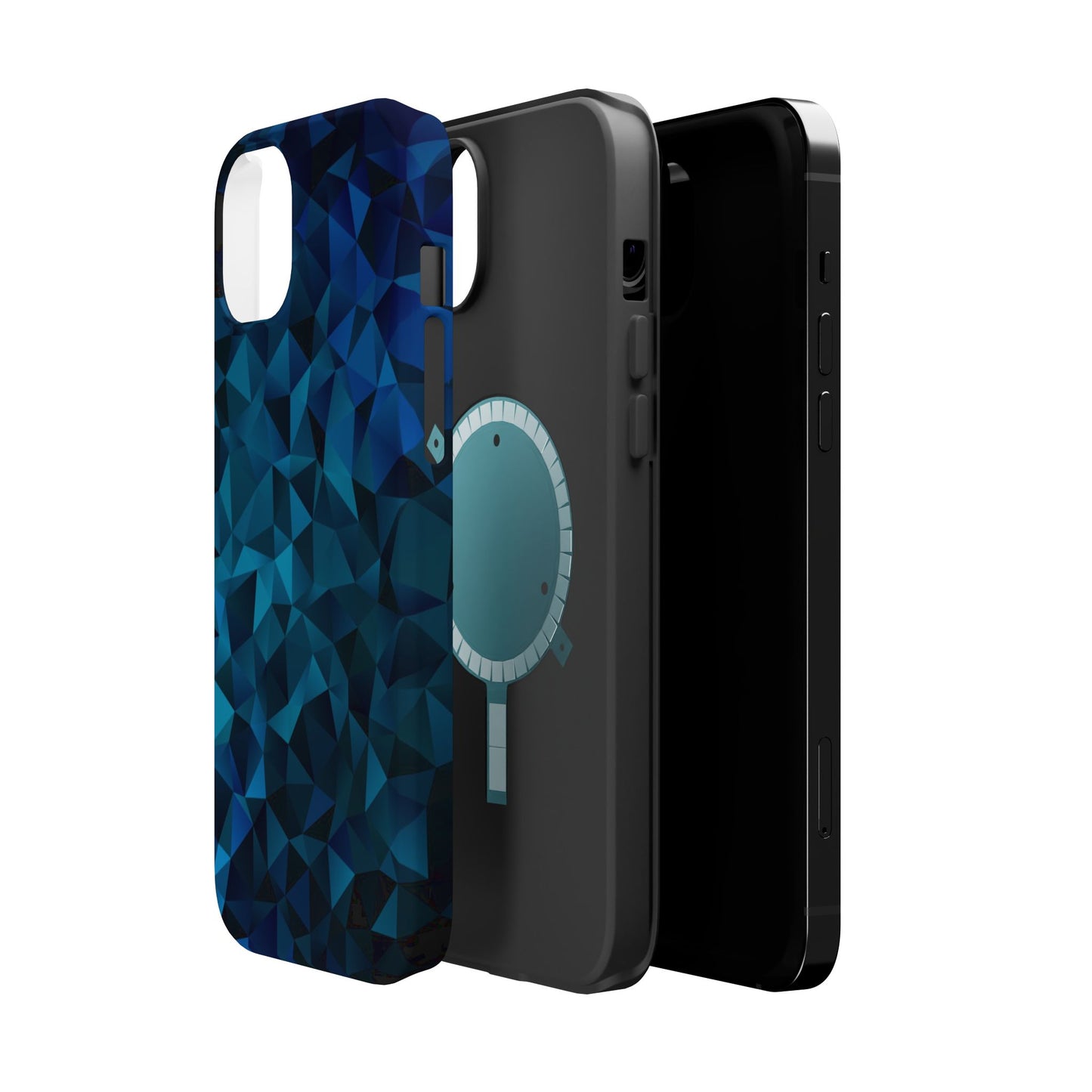 Blue Diamonds (MagSafe version): Elegant phone case for iPhone