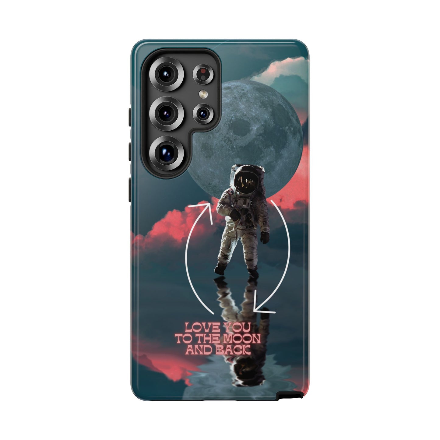 Love You to the Moon and Back: Romance-themed phone case for iPhone, Samsung Galaxy and Google Pixel devices
